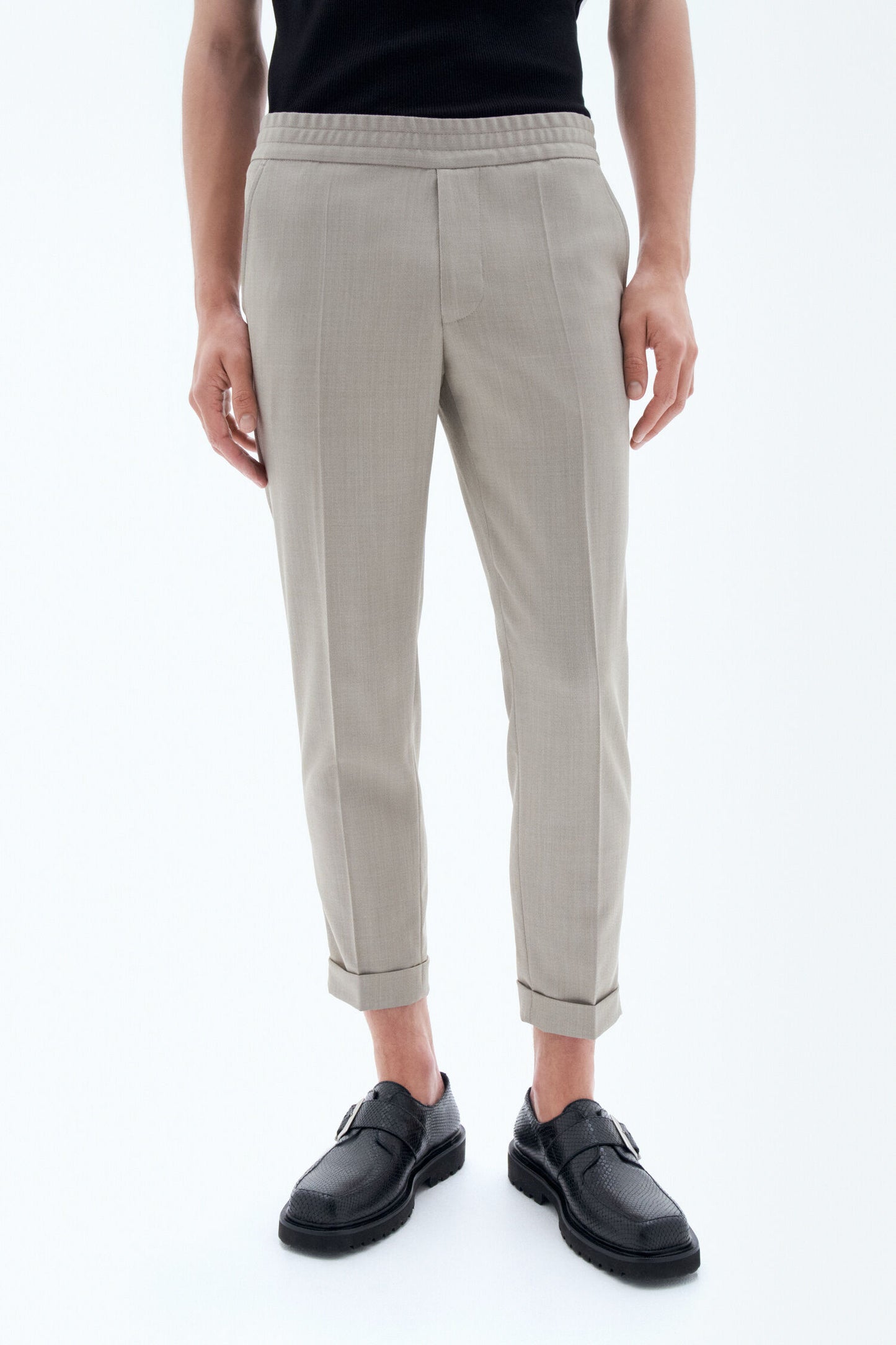 Filippa K Byxor Terry Cropped