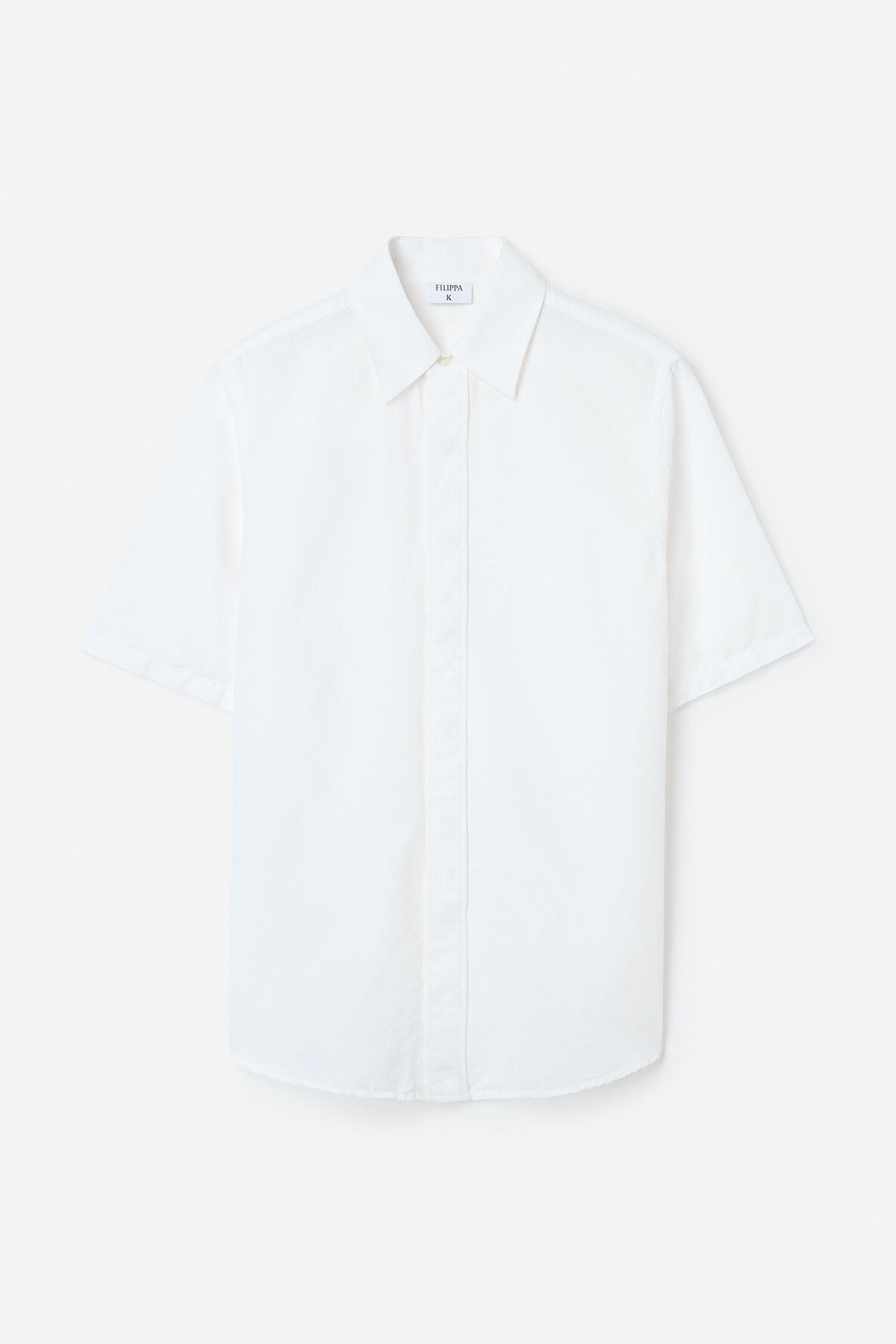 Filippa K Skjorta Cotton Linen Short Sleeve