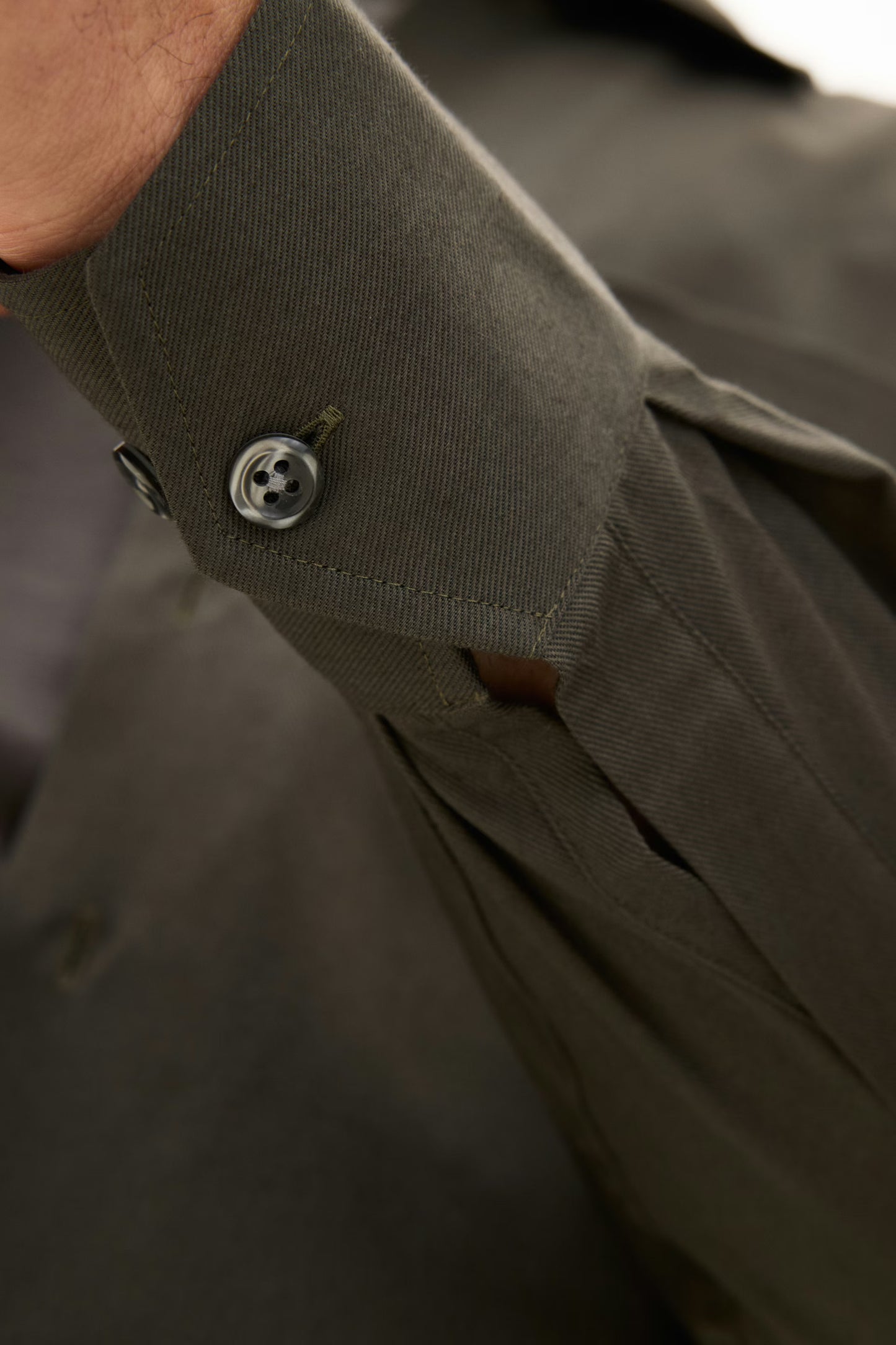 Oscar Jacobson Skjorta Straight Fit Bowling Collar