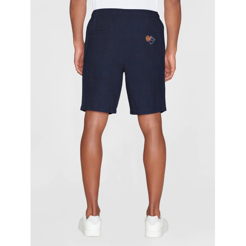 Knowledge Cotton Apparel Shorts Embroidery