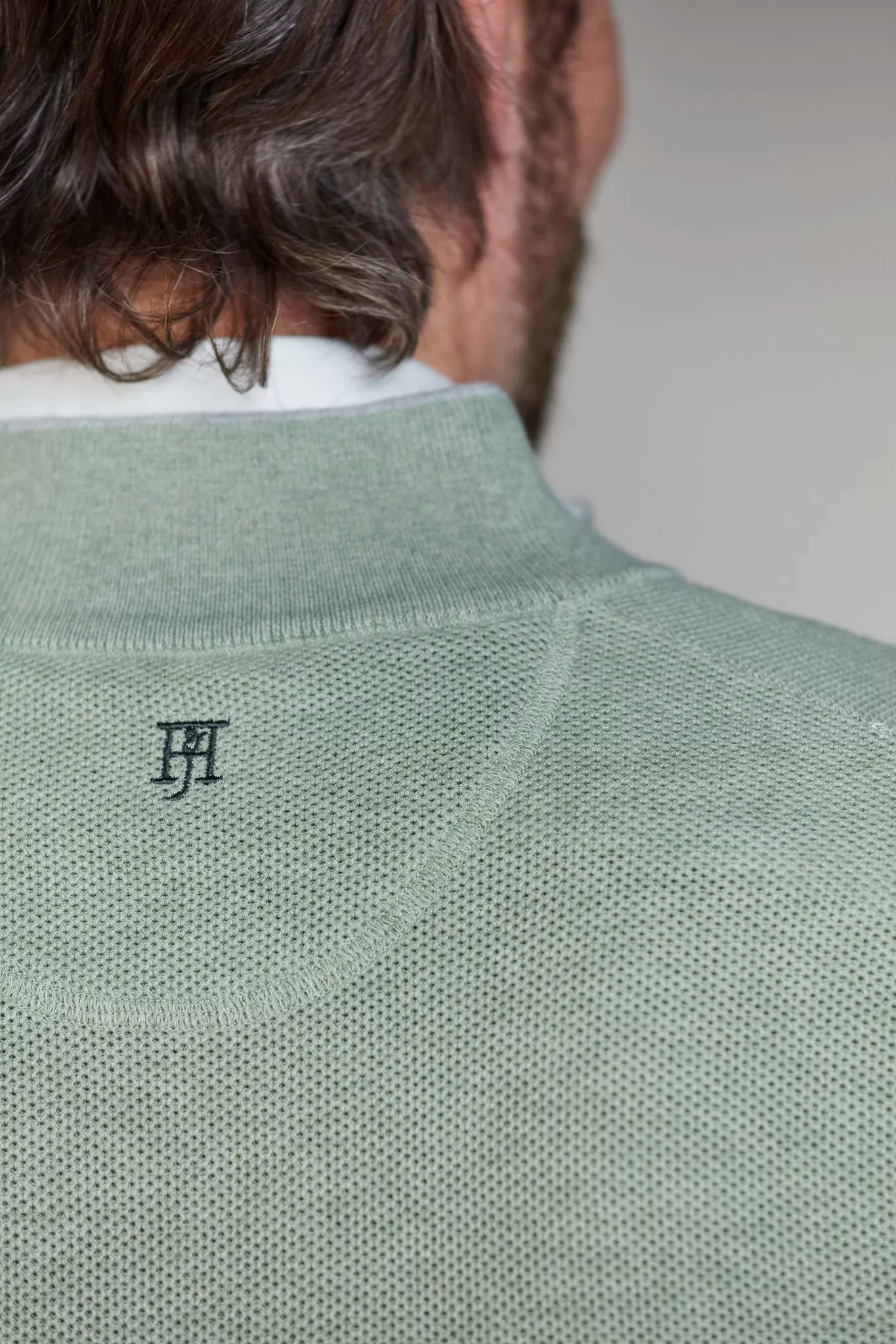 Hansen & Jacob Tröja Half Zip Structure Knit