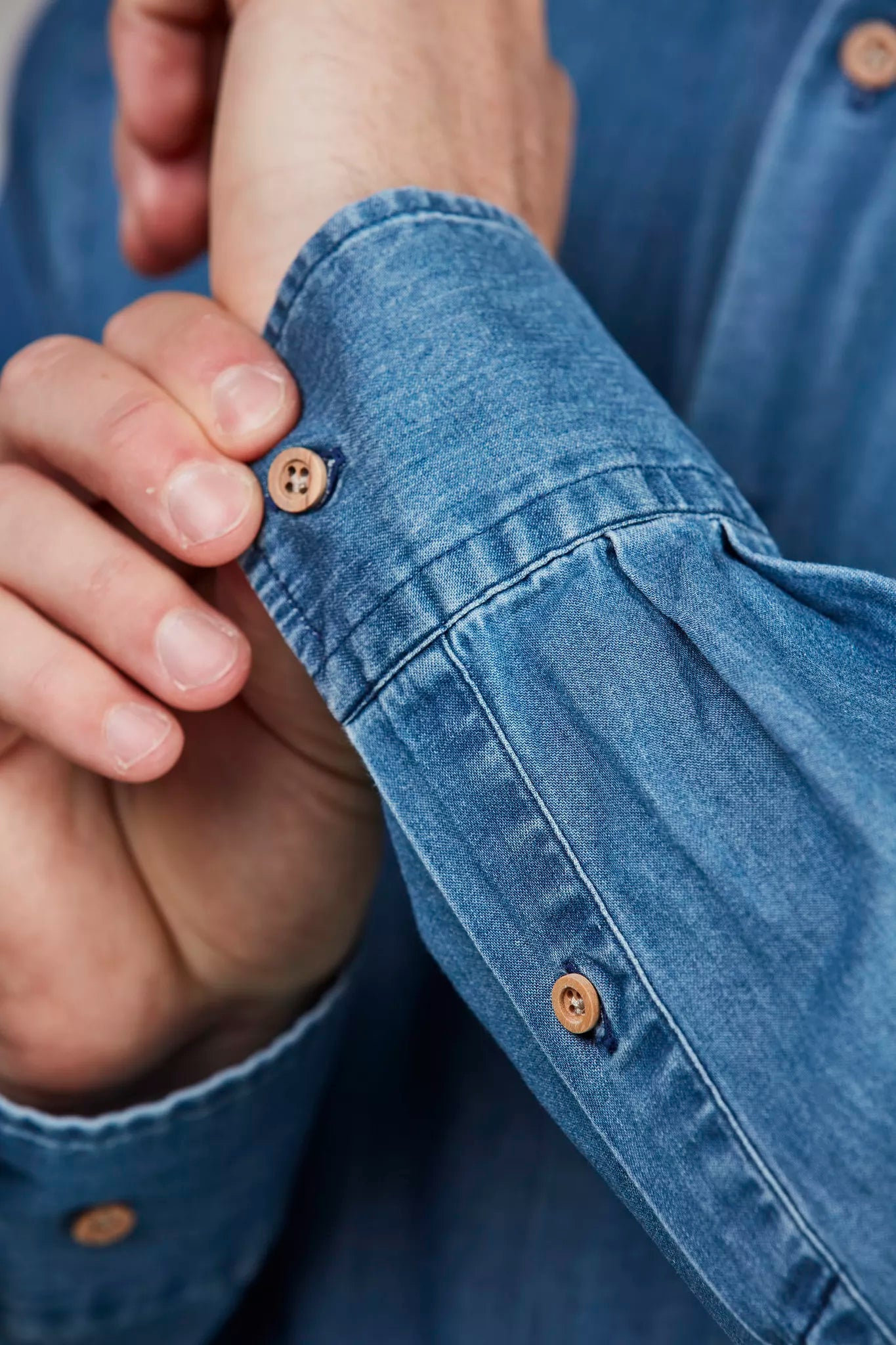 Hansen & Jacob Skjorta Indigo Classic