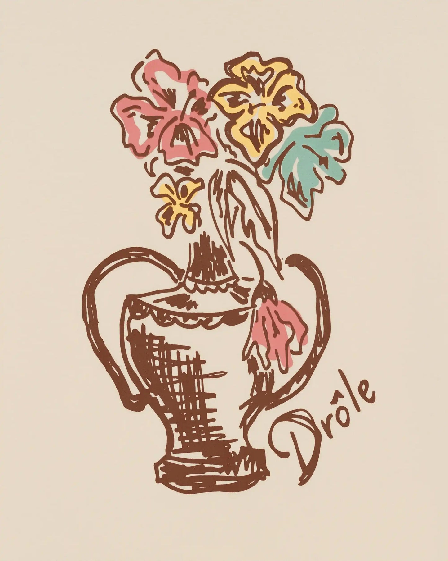Drôle de Monsieur T-shirt Vase Havana