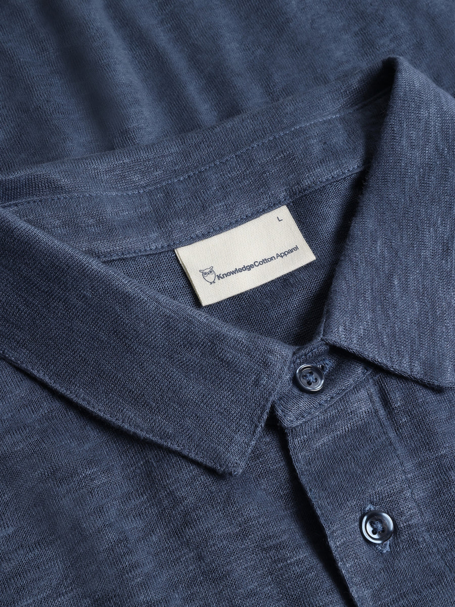 Knowledge Cotton Apparel Piké Regular Linen