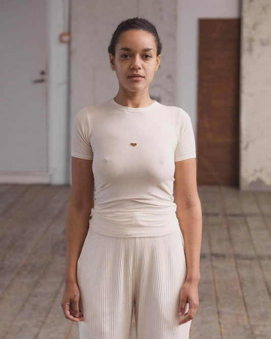 Baserange Topp Heart Short Sleeve