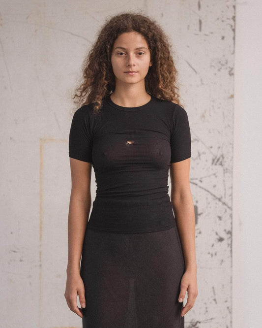 Baserange Topp Heart Short Sleeve