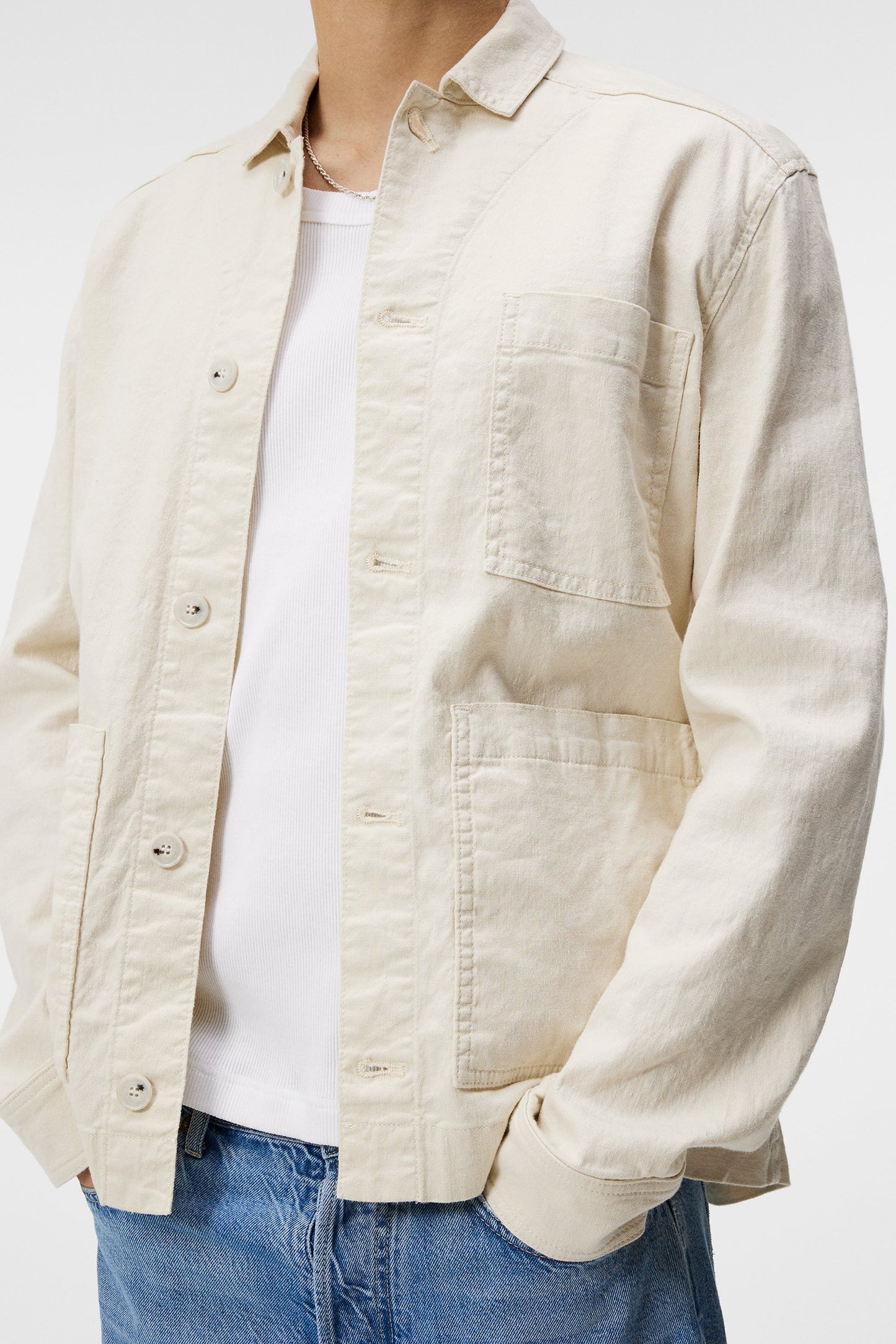 J.Lindeberg Overshirt Errol Linen Workwear