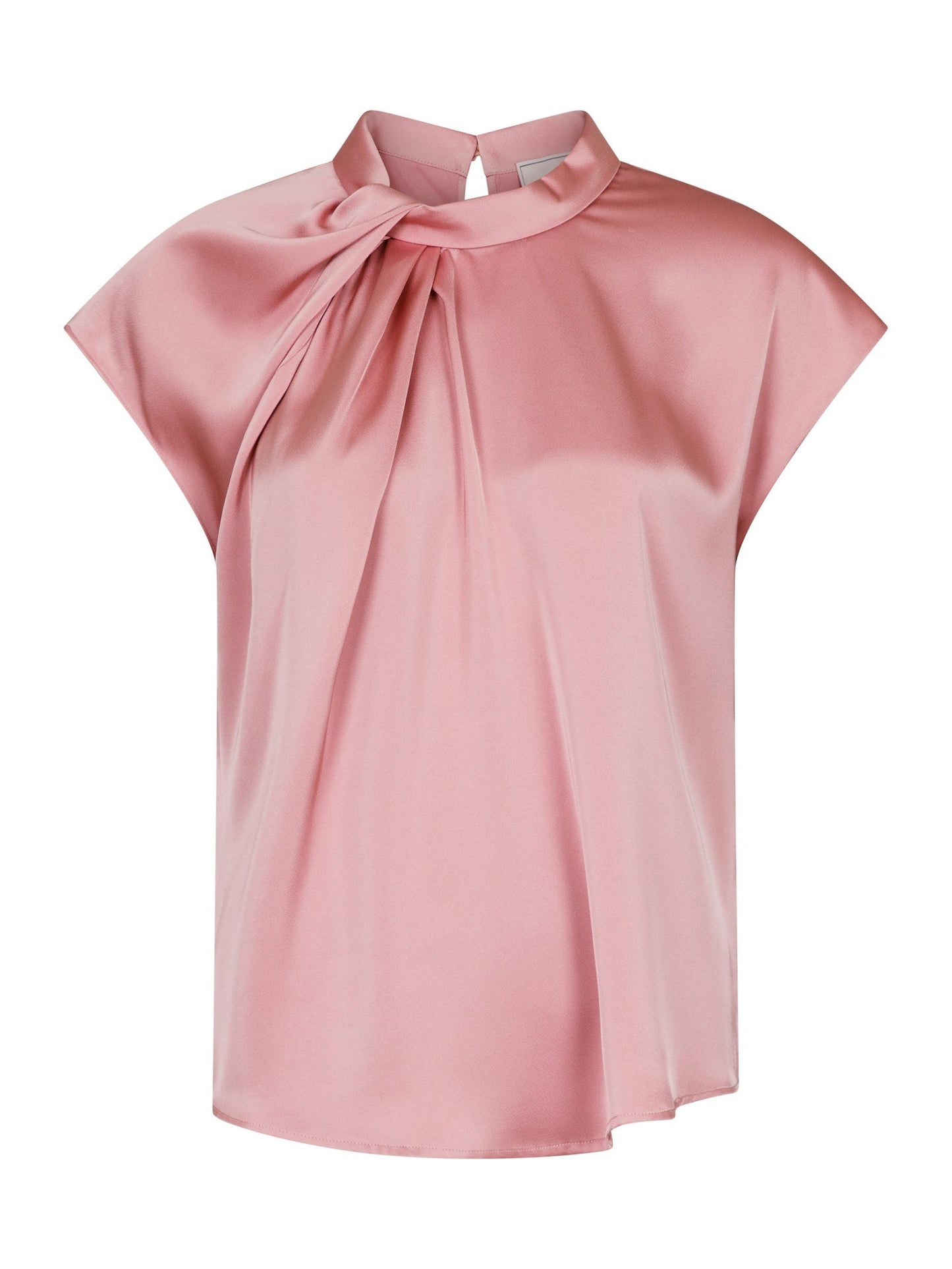 Neo Noir Topp Fleur Drapy Satin