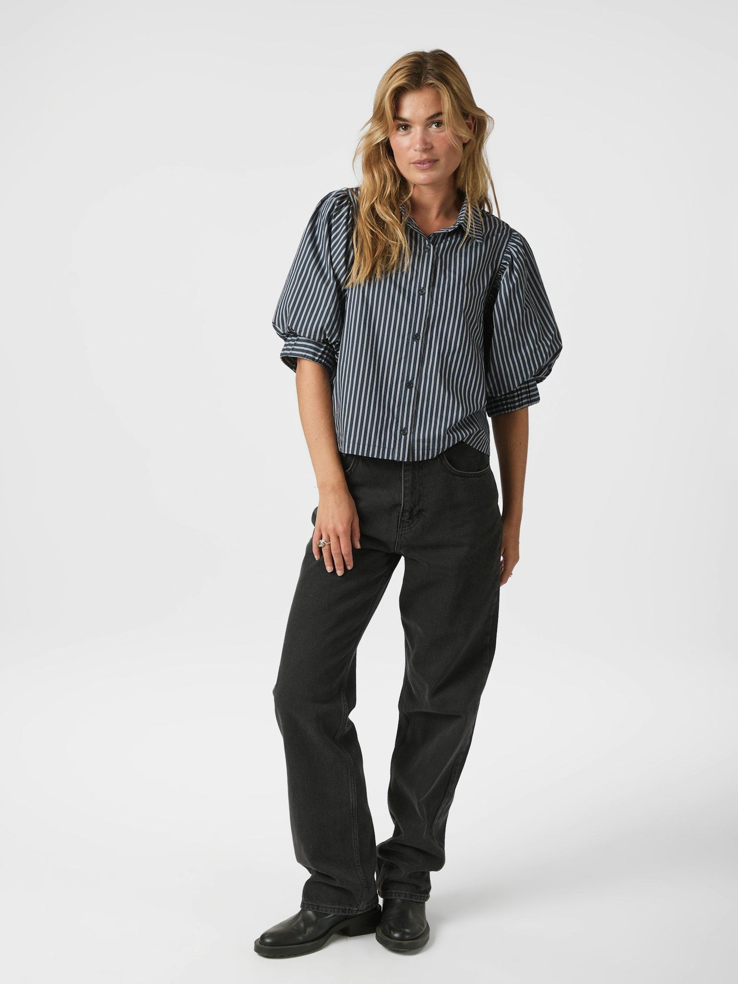 Neo Noir Skjorta Etta Stripe