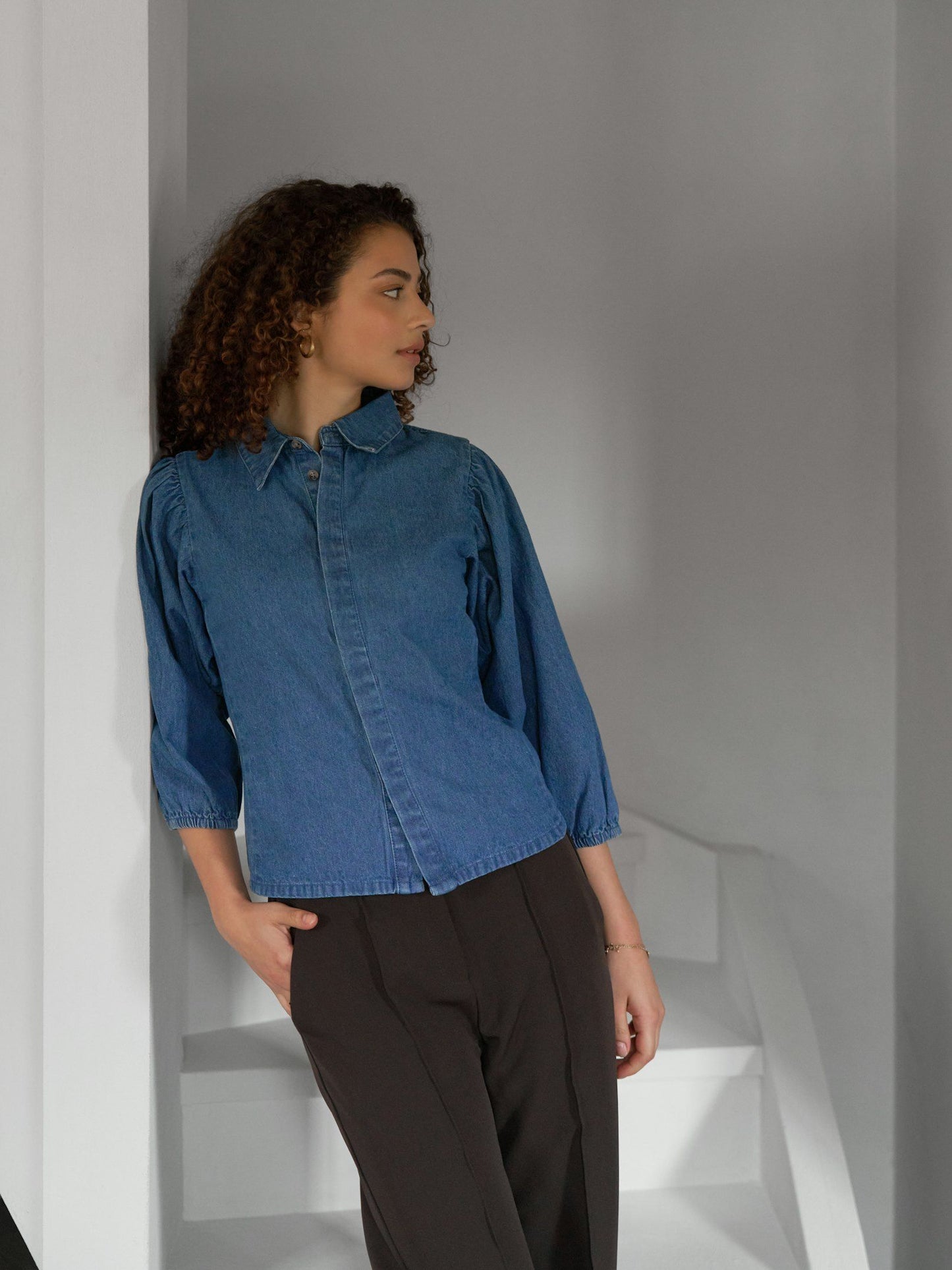 Neo Noir Skjorta Wandana Denim