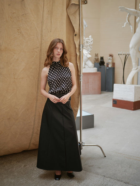 Neo Noir Kjol Raya Faux Leather