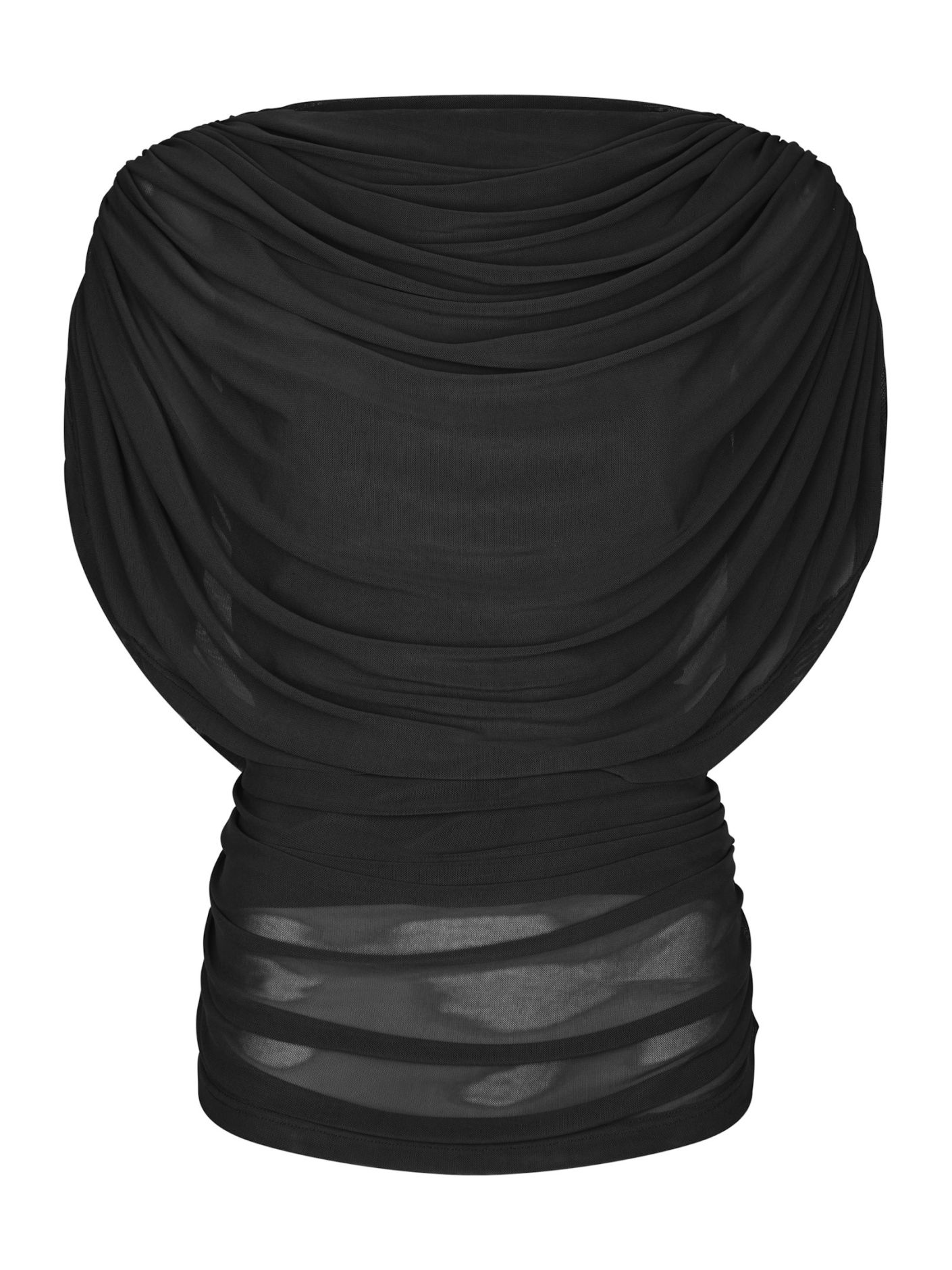 Neo Noir Topp Cottuna Drapy Mesh