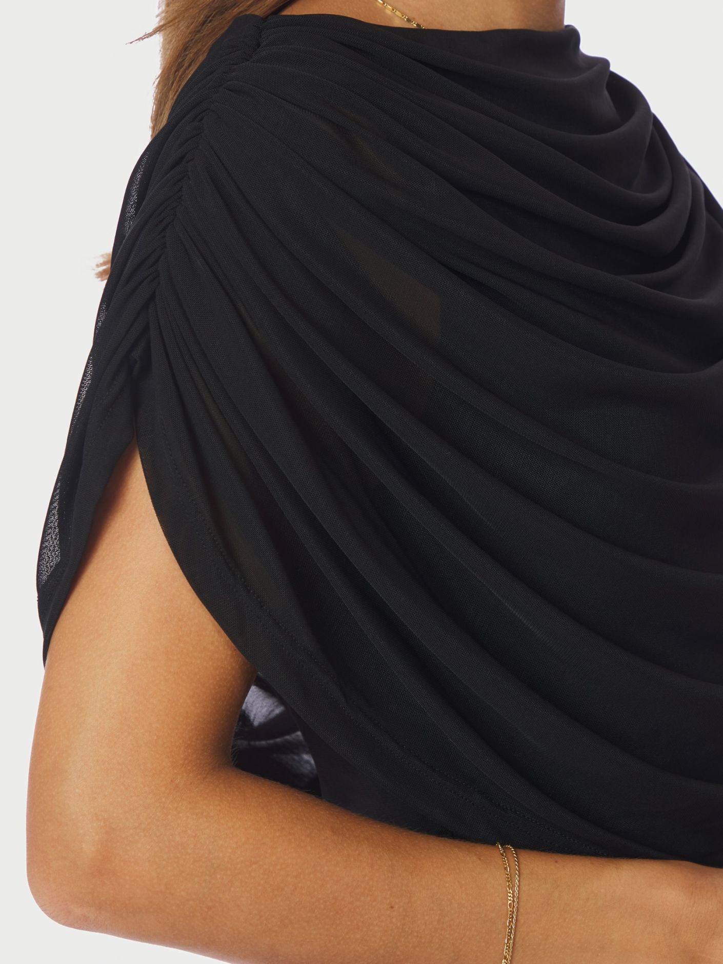 Neo Noir Topp Cottuna Drapy Mesh