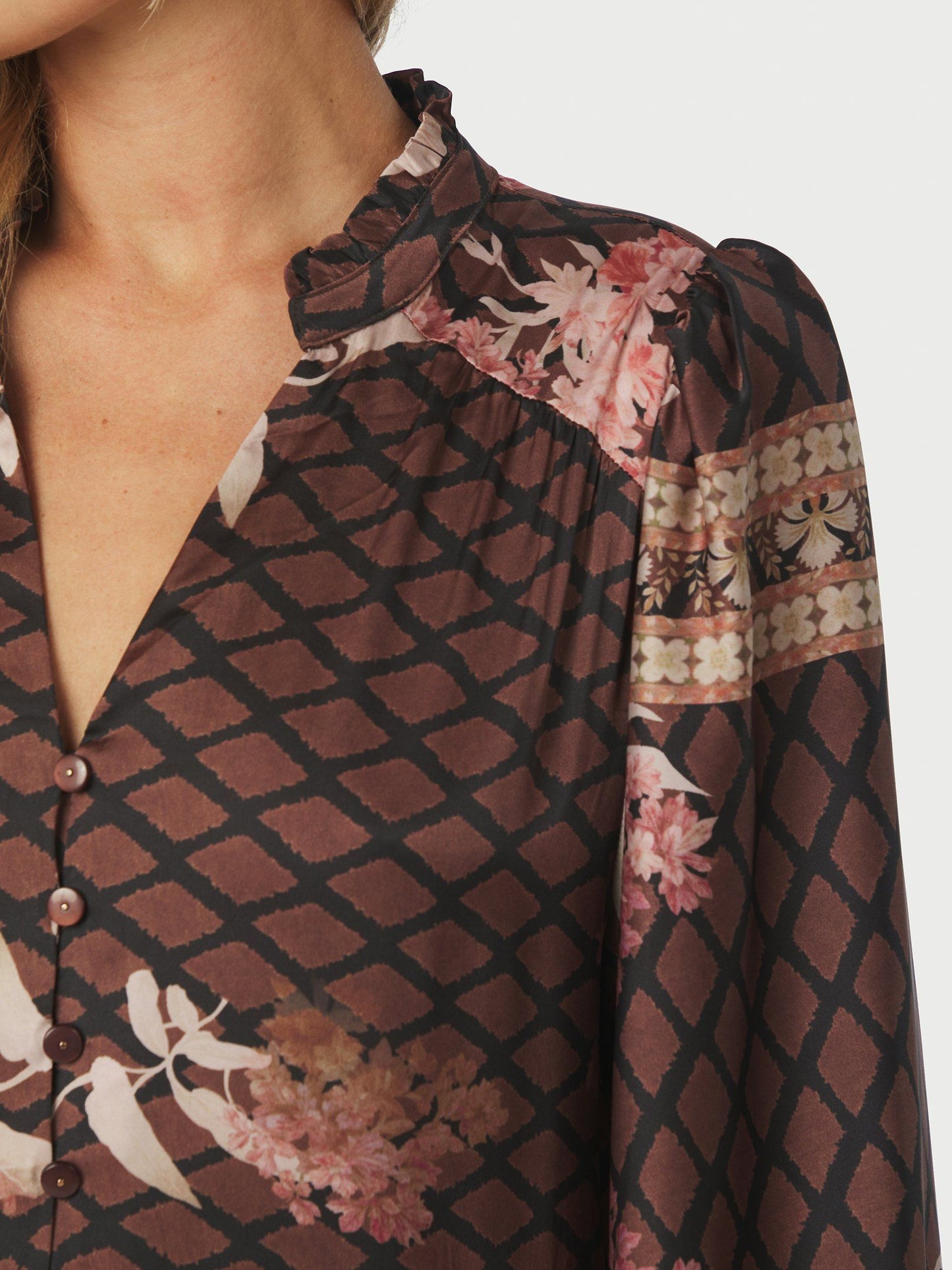 Neo Noir Klänning Nova Botanical Border