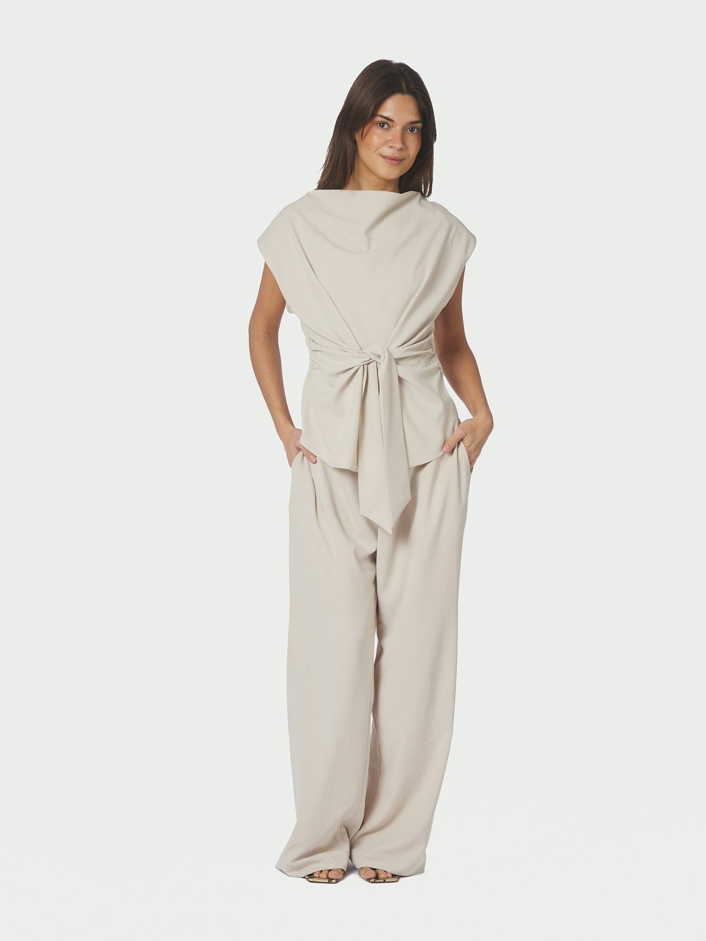 Neo Noir Topp Katarim Crepe