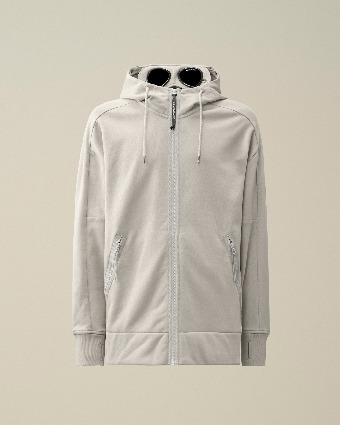 C.P. Company Diagonal Raised Fleece Goggle Zipped Hoodie