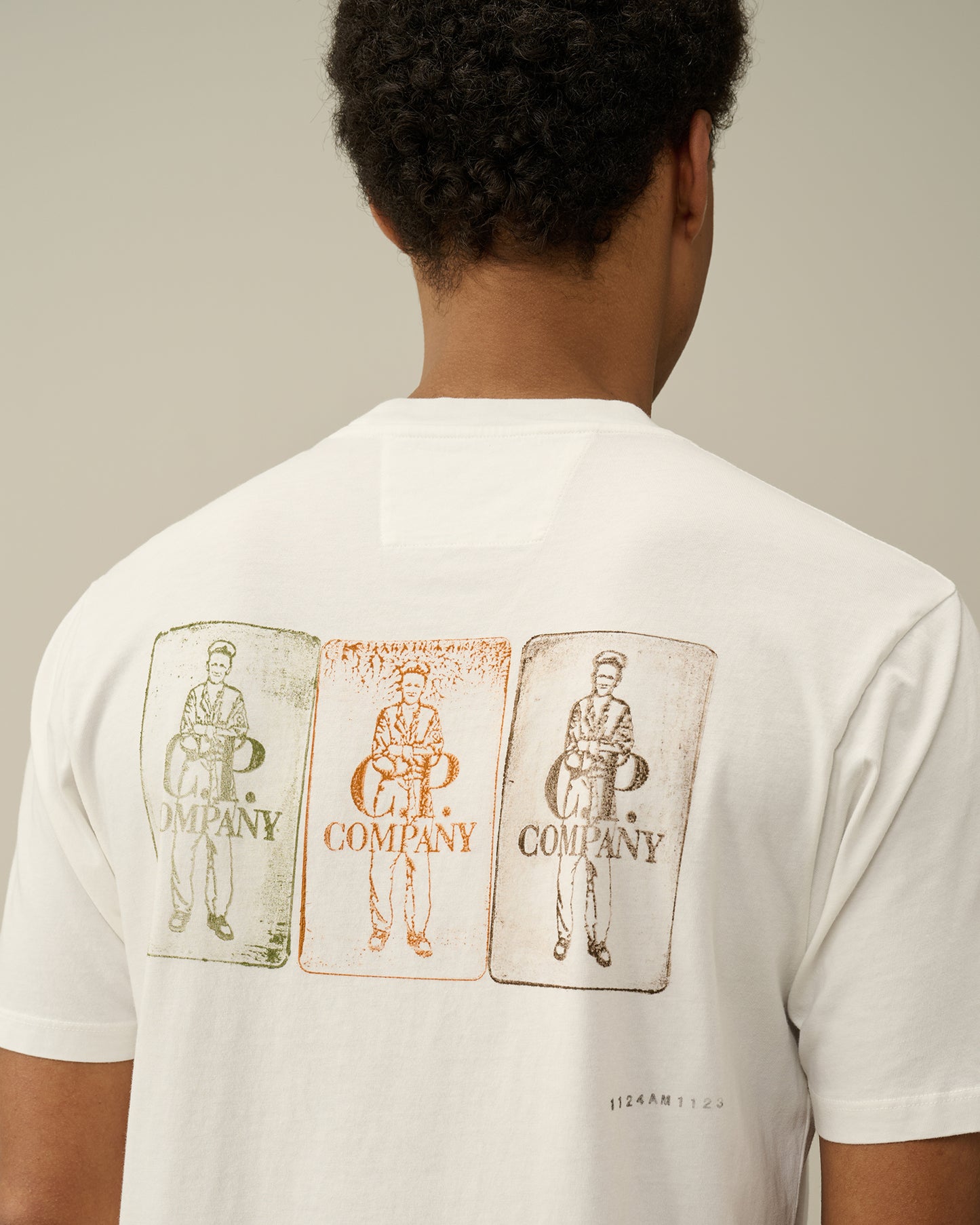 C.P. Company T-Shirts 24/1 Jersey Artisanal Three Cards