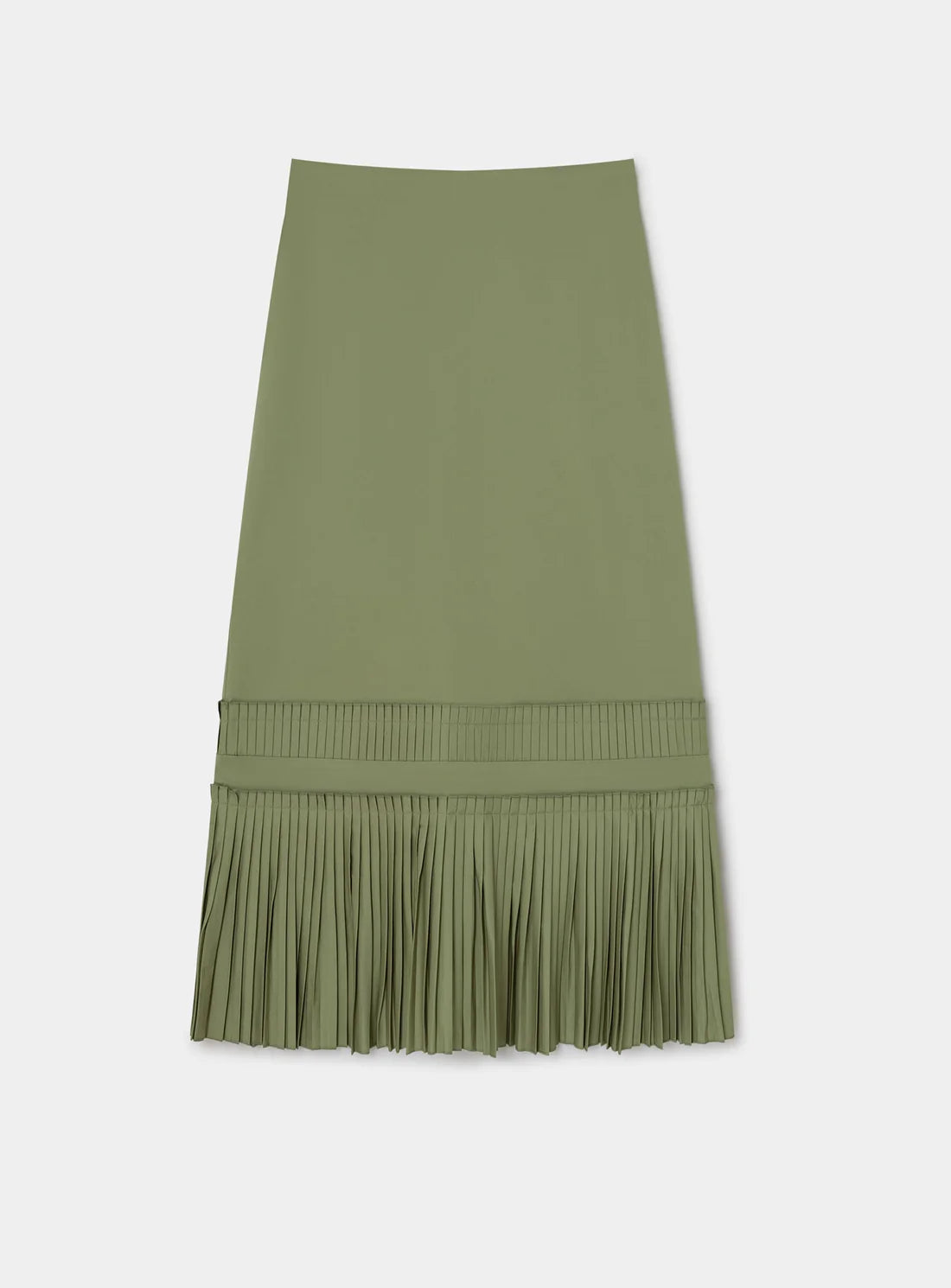 Laagam Kjol Leah Khaki Midi