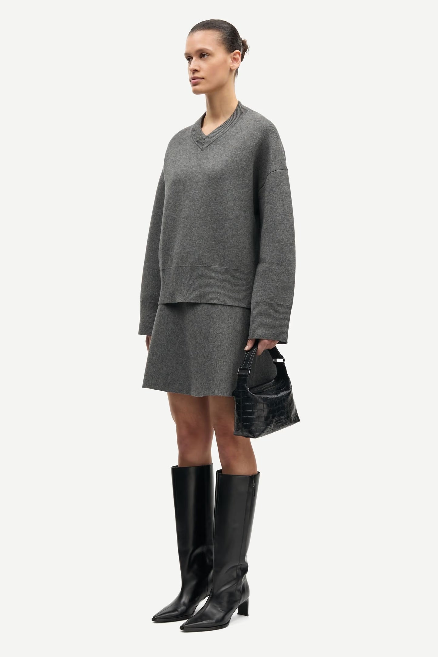 Samsøe Samsøe Tröja Salula V-Neck 15825