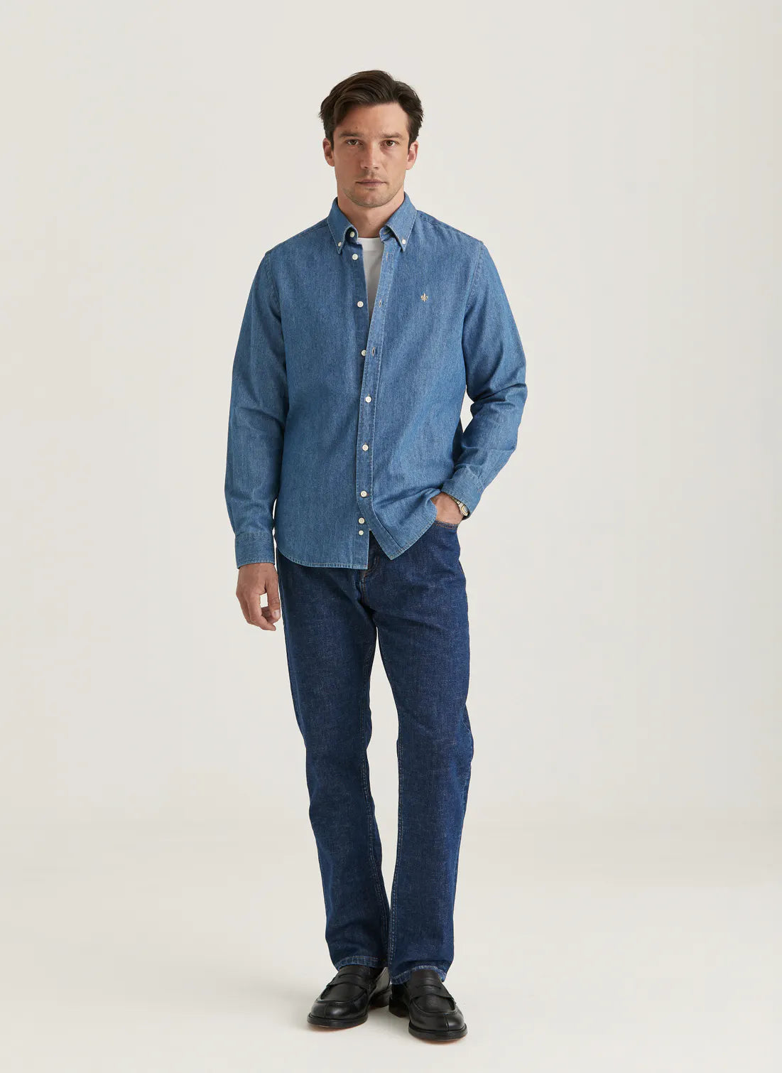 Morris Skjorta Denim Classic Fit