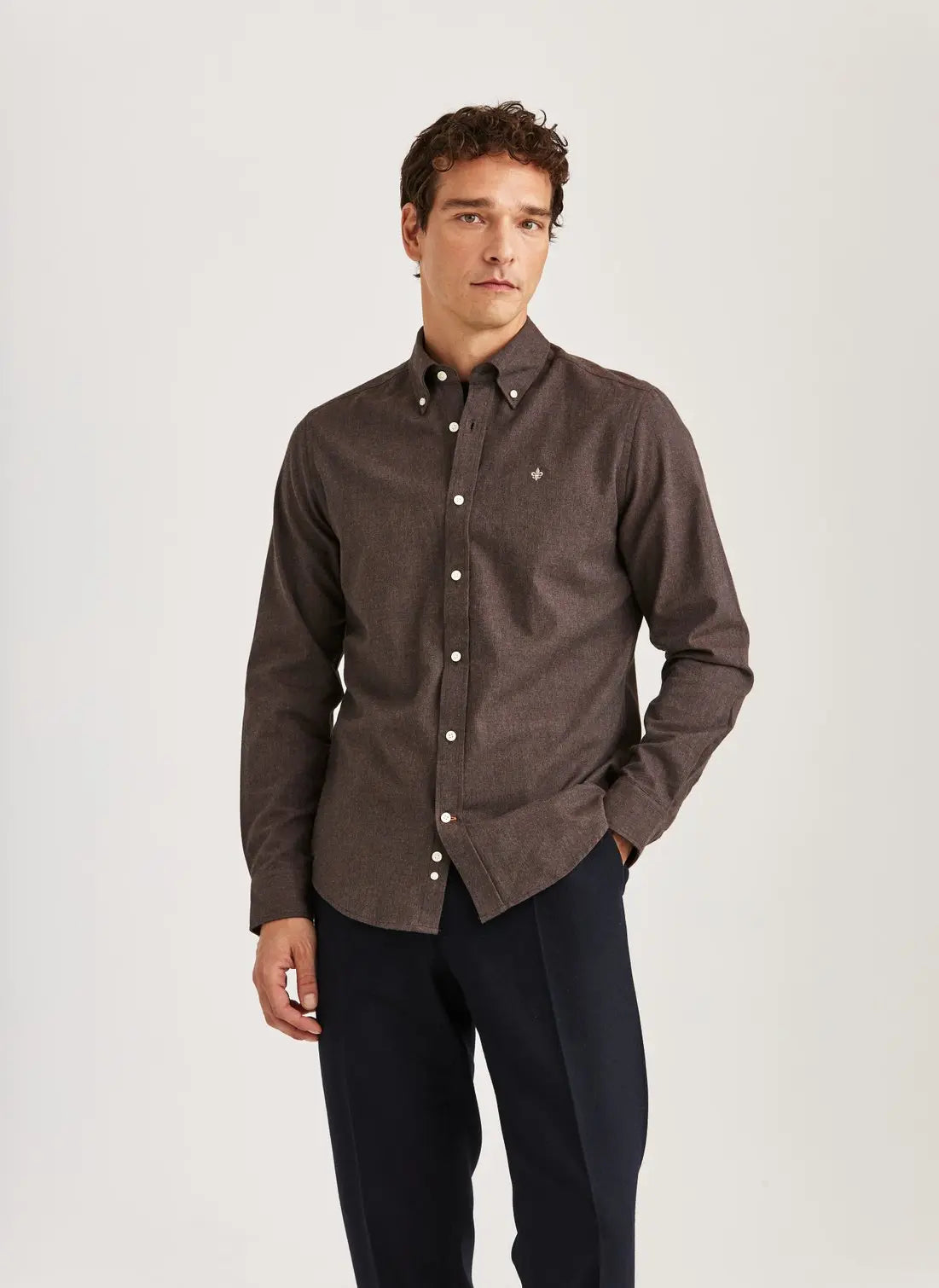 Morris Skjorta Watts Flannel -Slim Fit