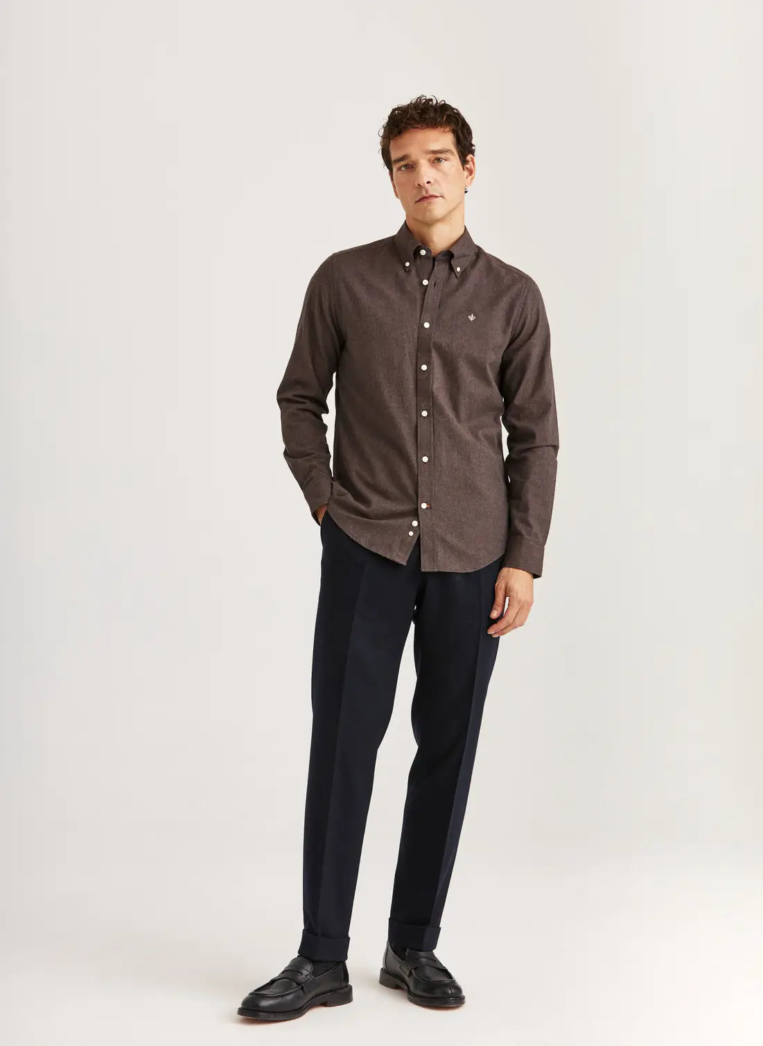 Morris Skjorta Watts Flannel -Slim Fit