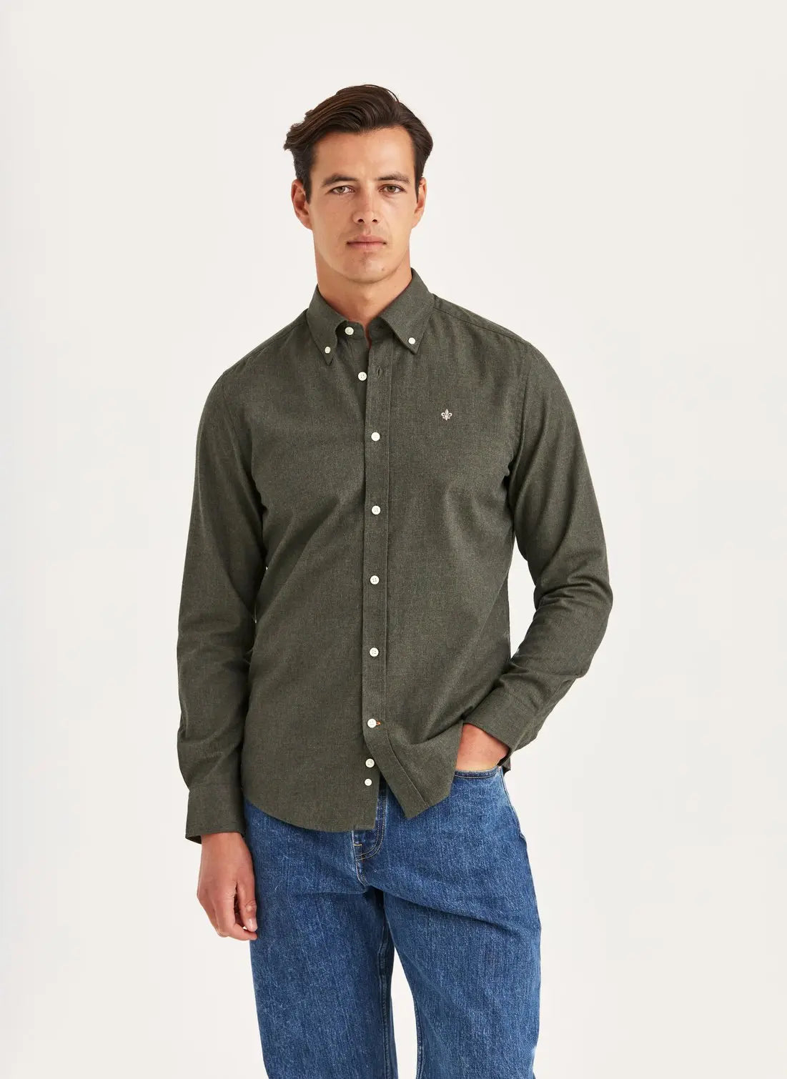 Morris Skjorta Watts Flannel -Slim Fit