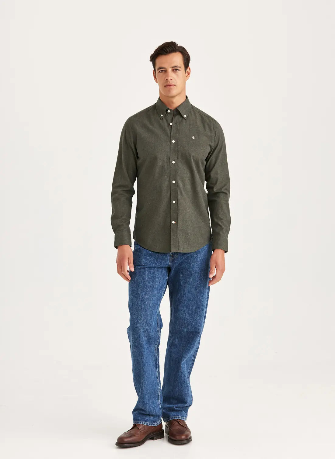 Morris Skjorta Watts Flannel -Slim Fit