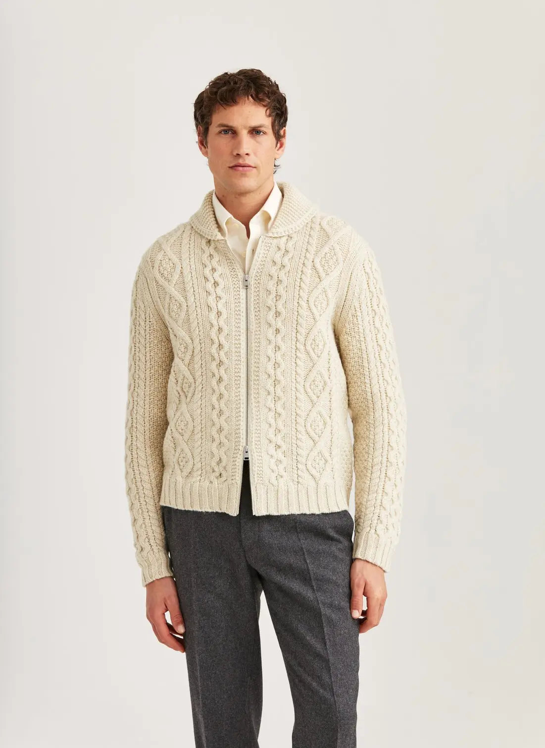 Morris Kofta Cornwall Cable Zip