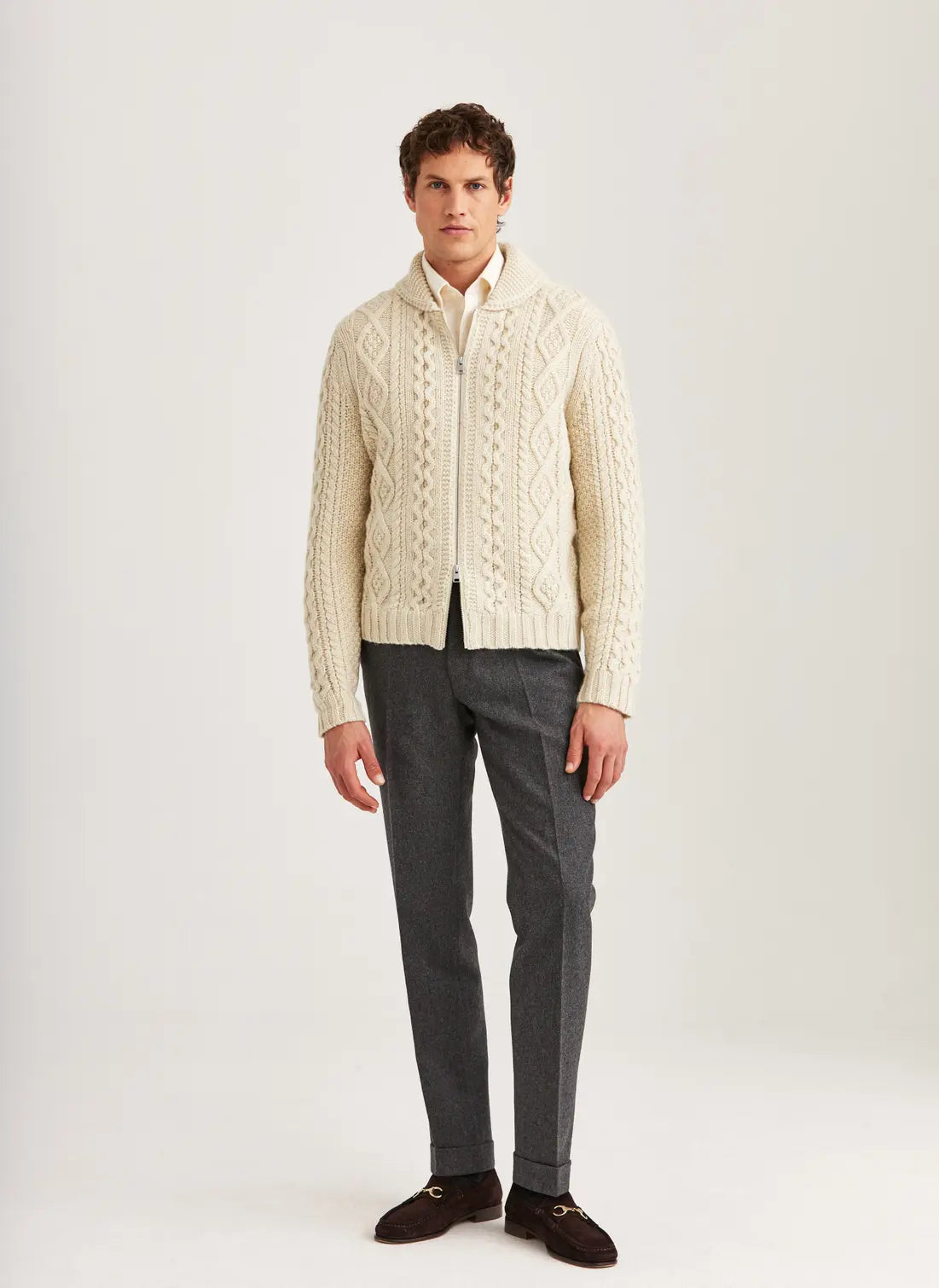 Morris Kofta Cornwall Cable Zip