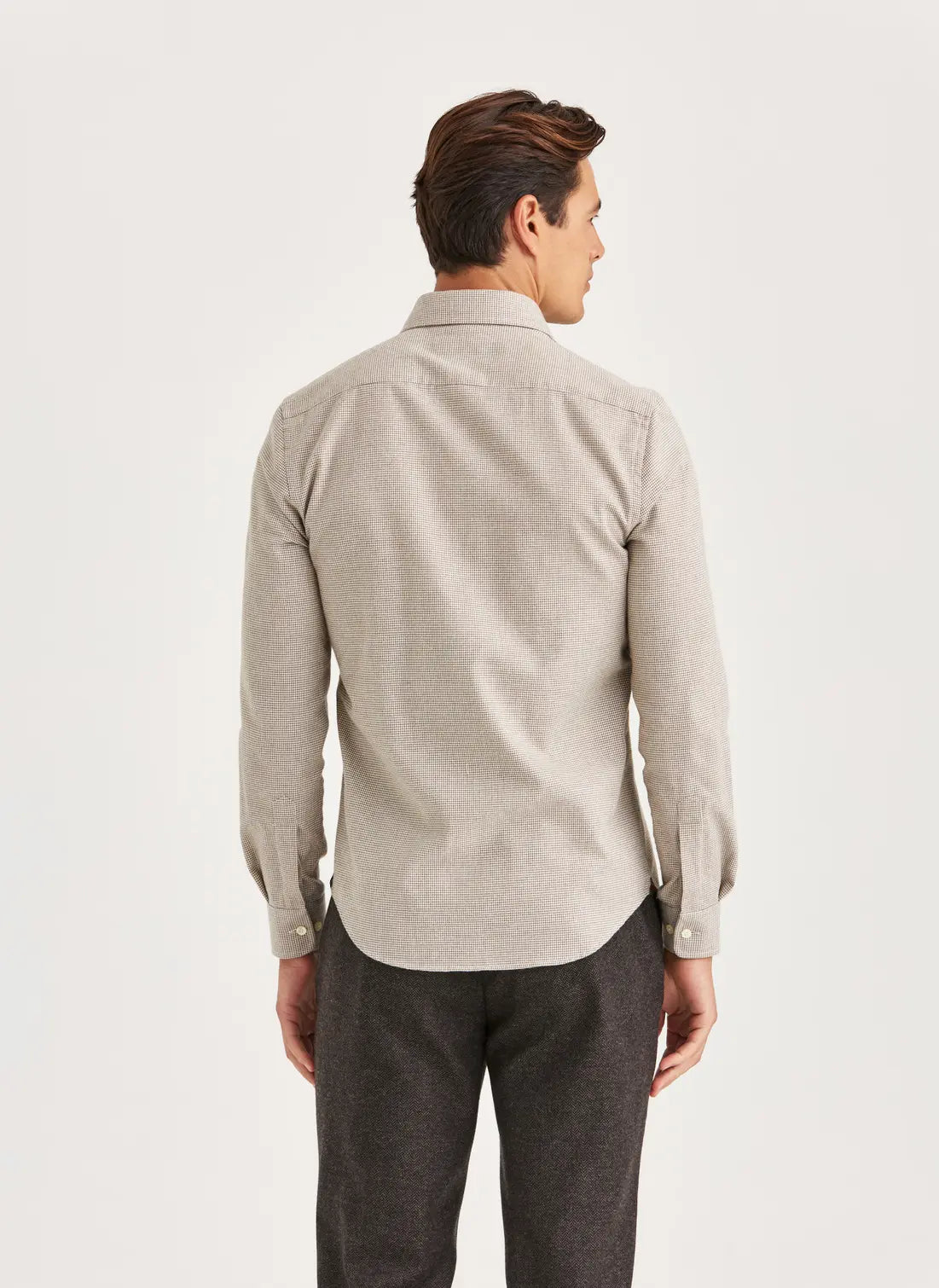 Morris Skjorta Soft Twill Dogtooth -Slim Fit