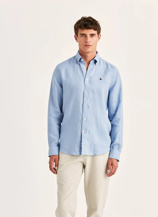 Morris Skjorta Douglas Linen -Classic Fit