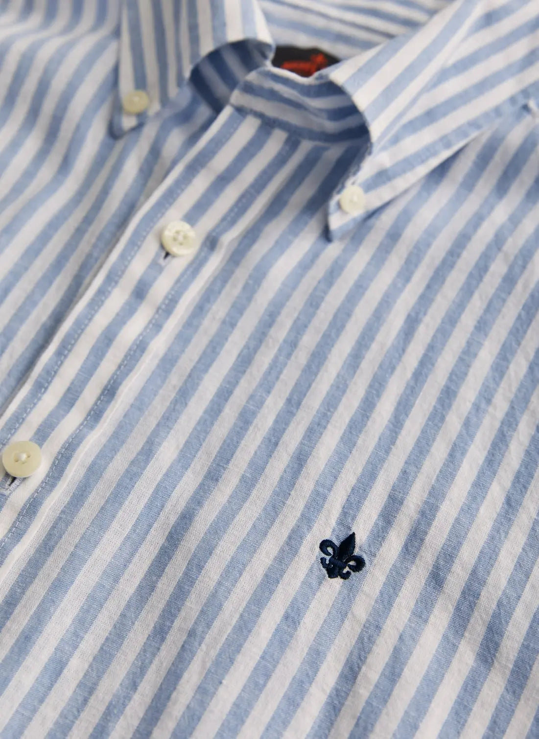 Morris Skjorta Douglas Linen Stripe -Classic Fit