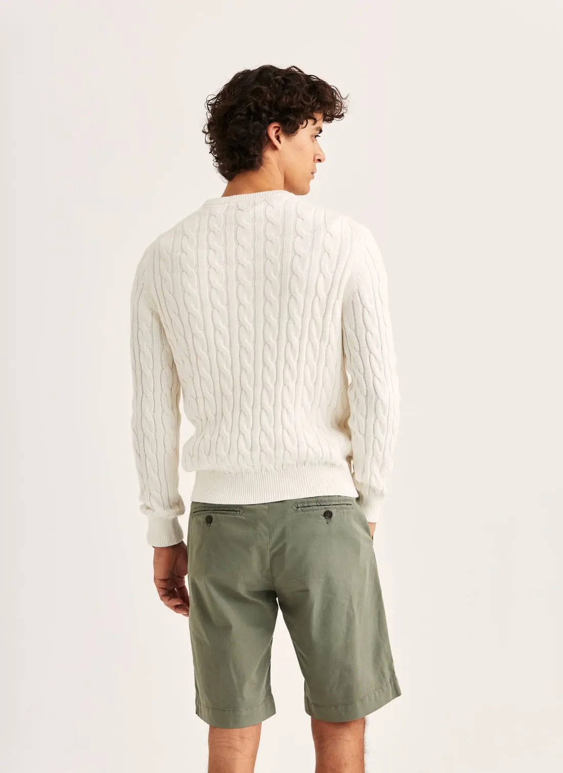 Morris Tröja Ethan Cable Oneck