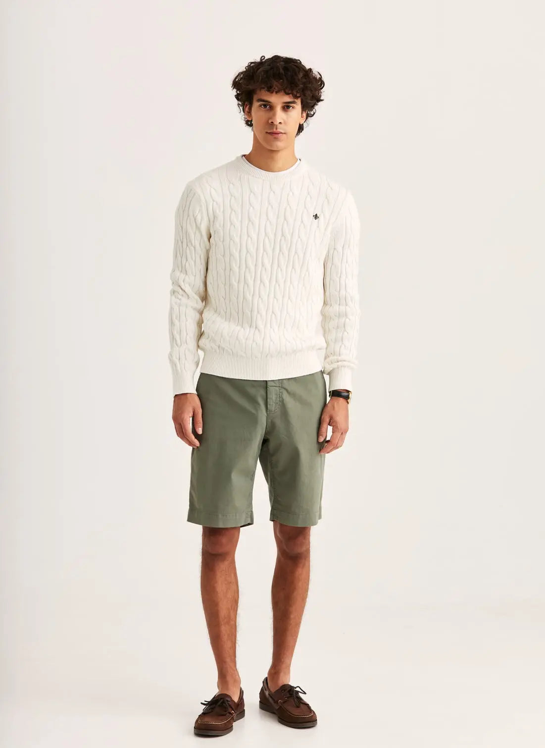 Morris Tröja Ethan Cable Oneck