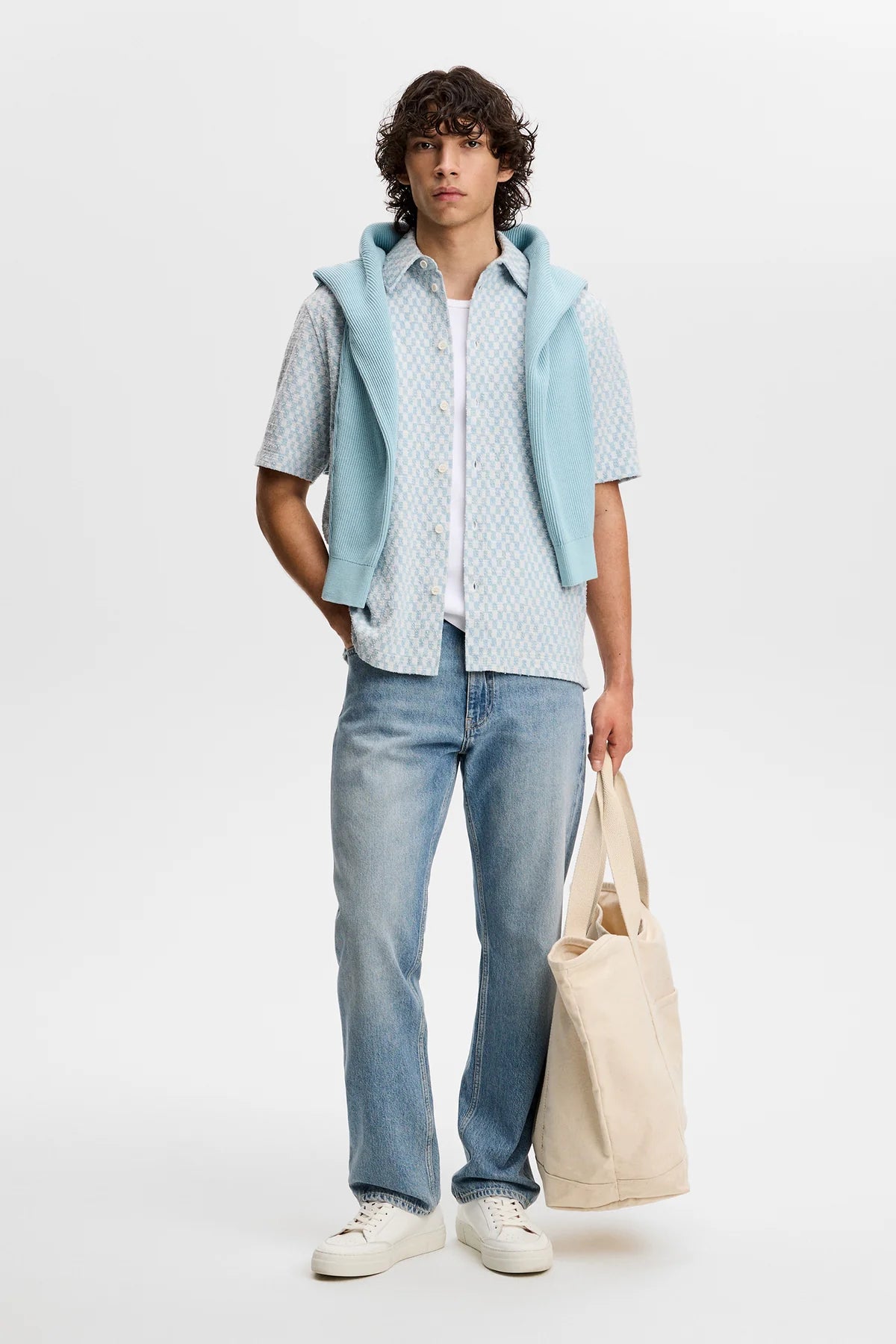 J.Lindeberg Skjorta Torpa Jacquard