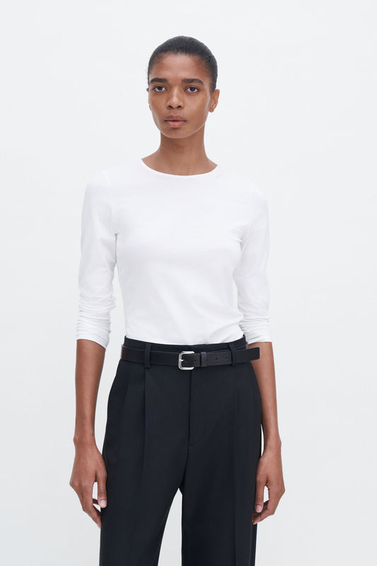 Filippa K Topp Cotton Stretch Long Sleeve