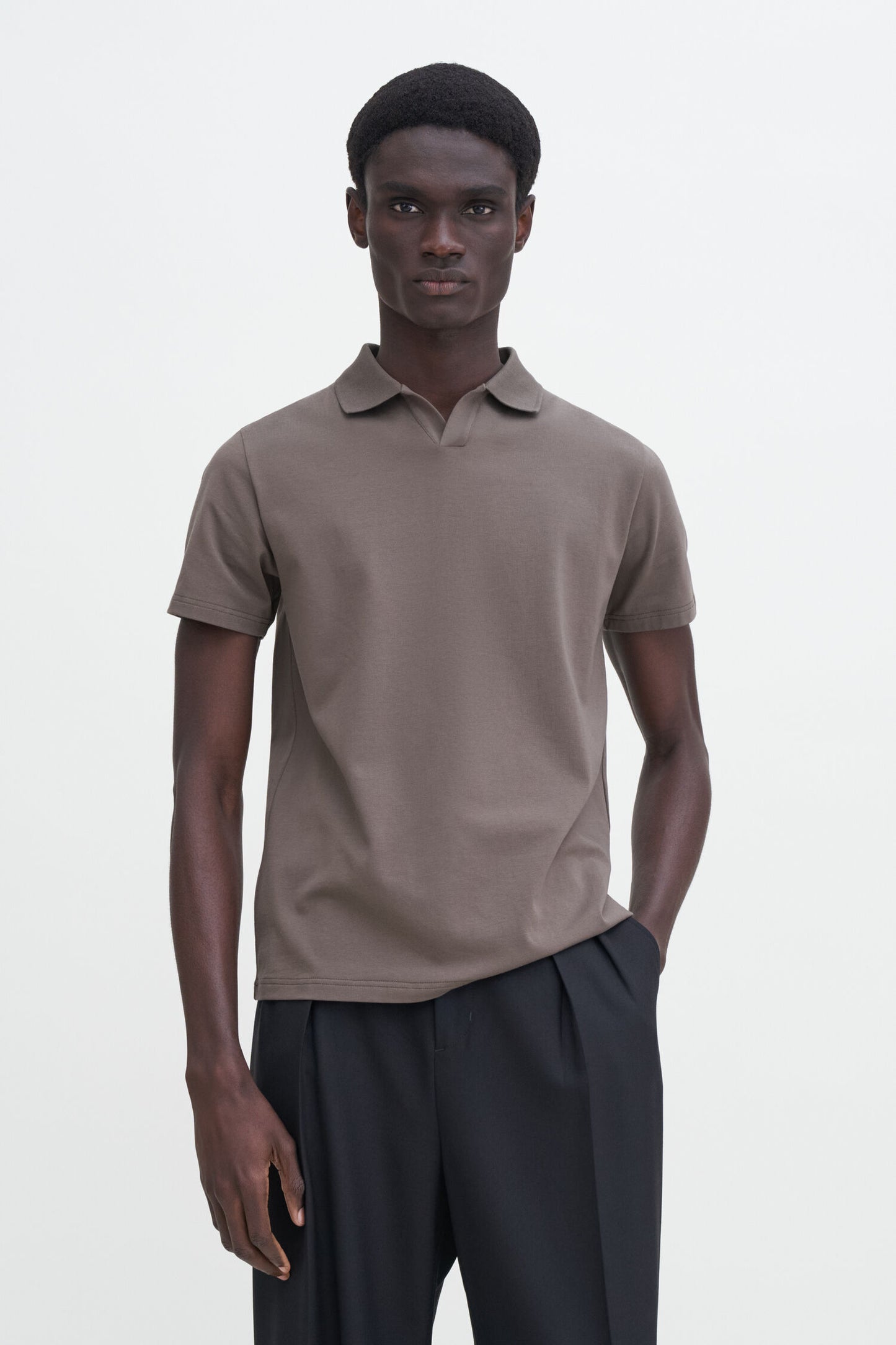 Filippa K T-shirt Stretch Cotton Polo