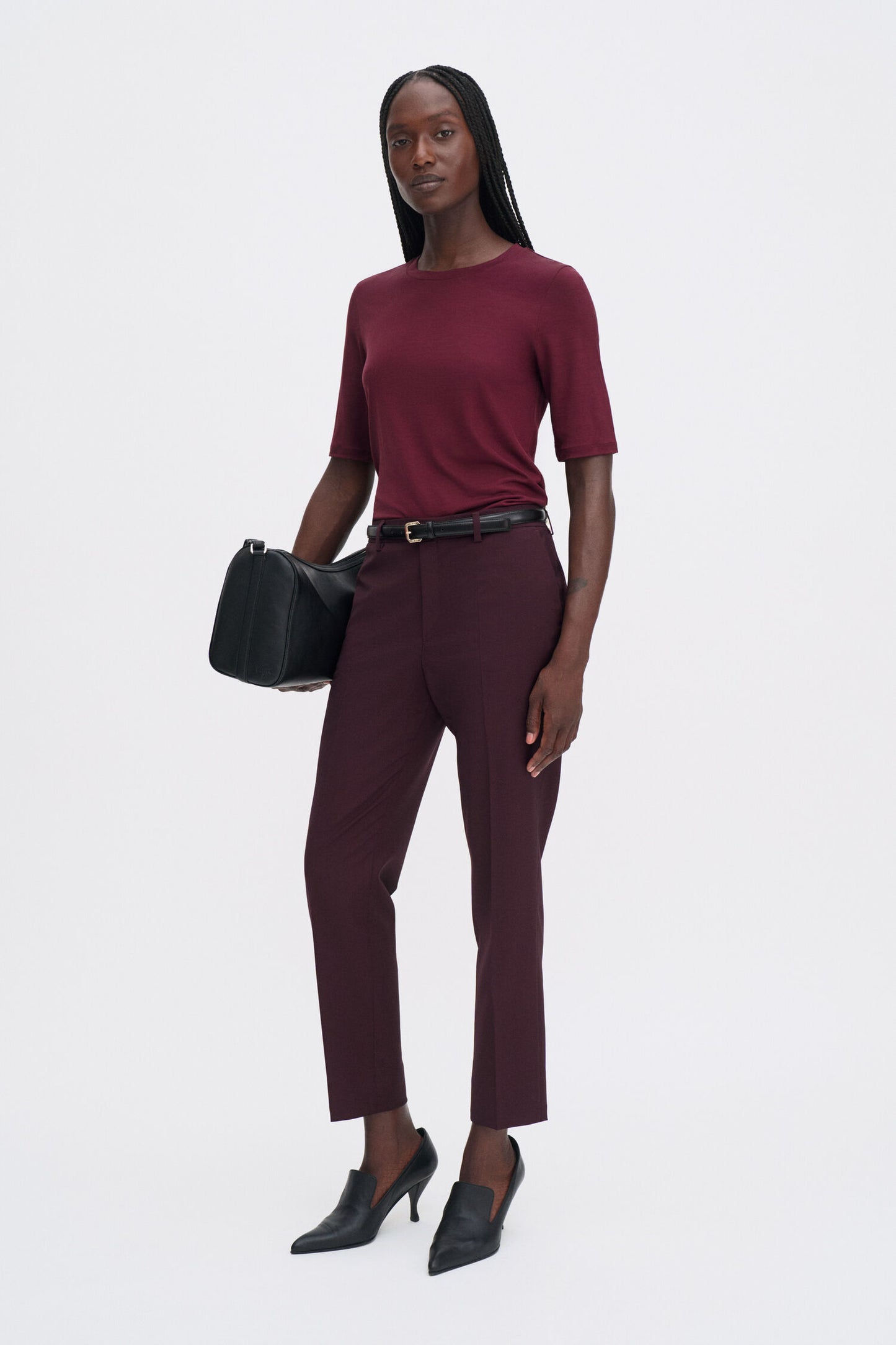 Filippa K Byxor Emma Cropped Cool Wool