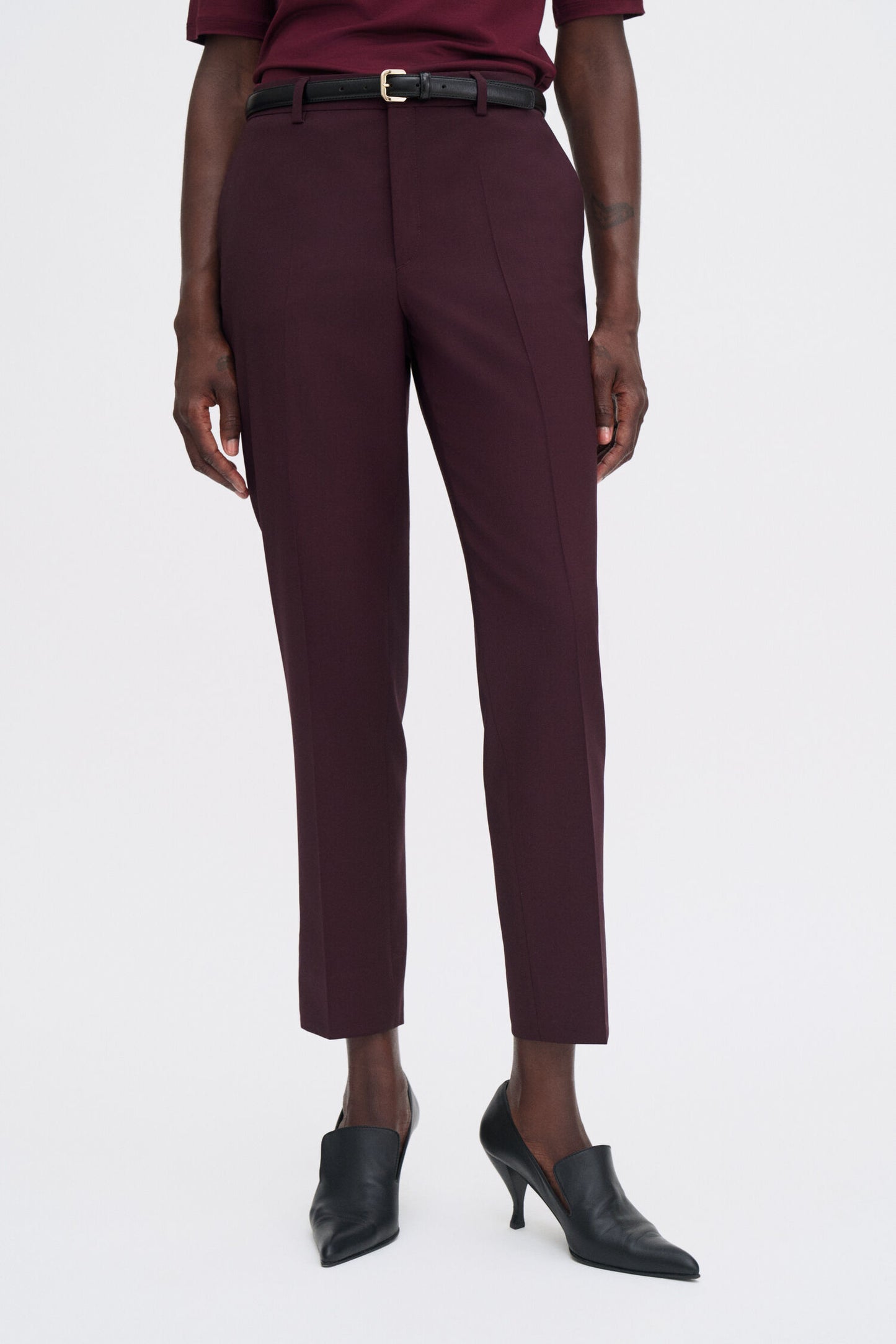 Filippa K Byxor Emma Cropped Cool Wool