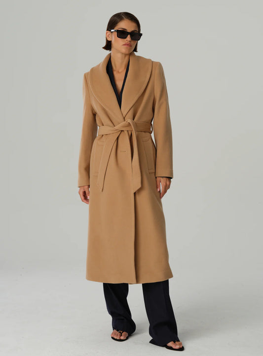 Sand Copenhagen Kappa Cashmere Coat Clareta Shawl