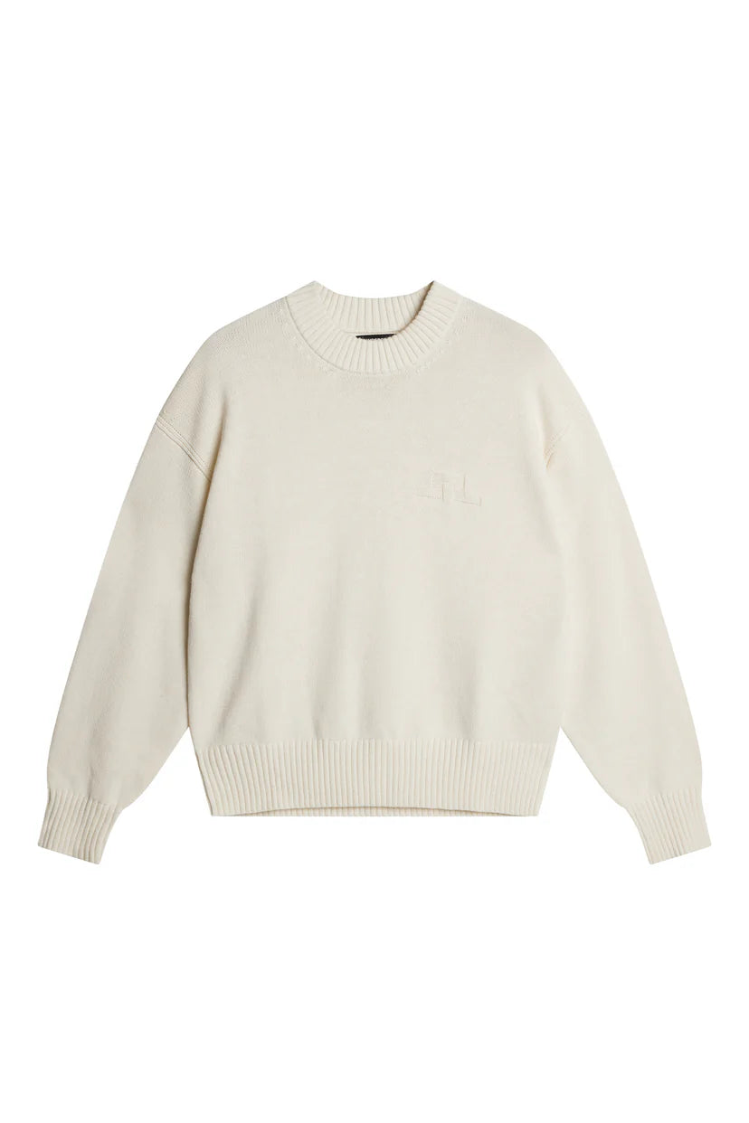 J.Lindeberg Tröja Eddy Cotton Wool Crew Neck