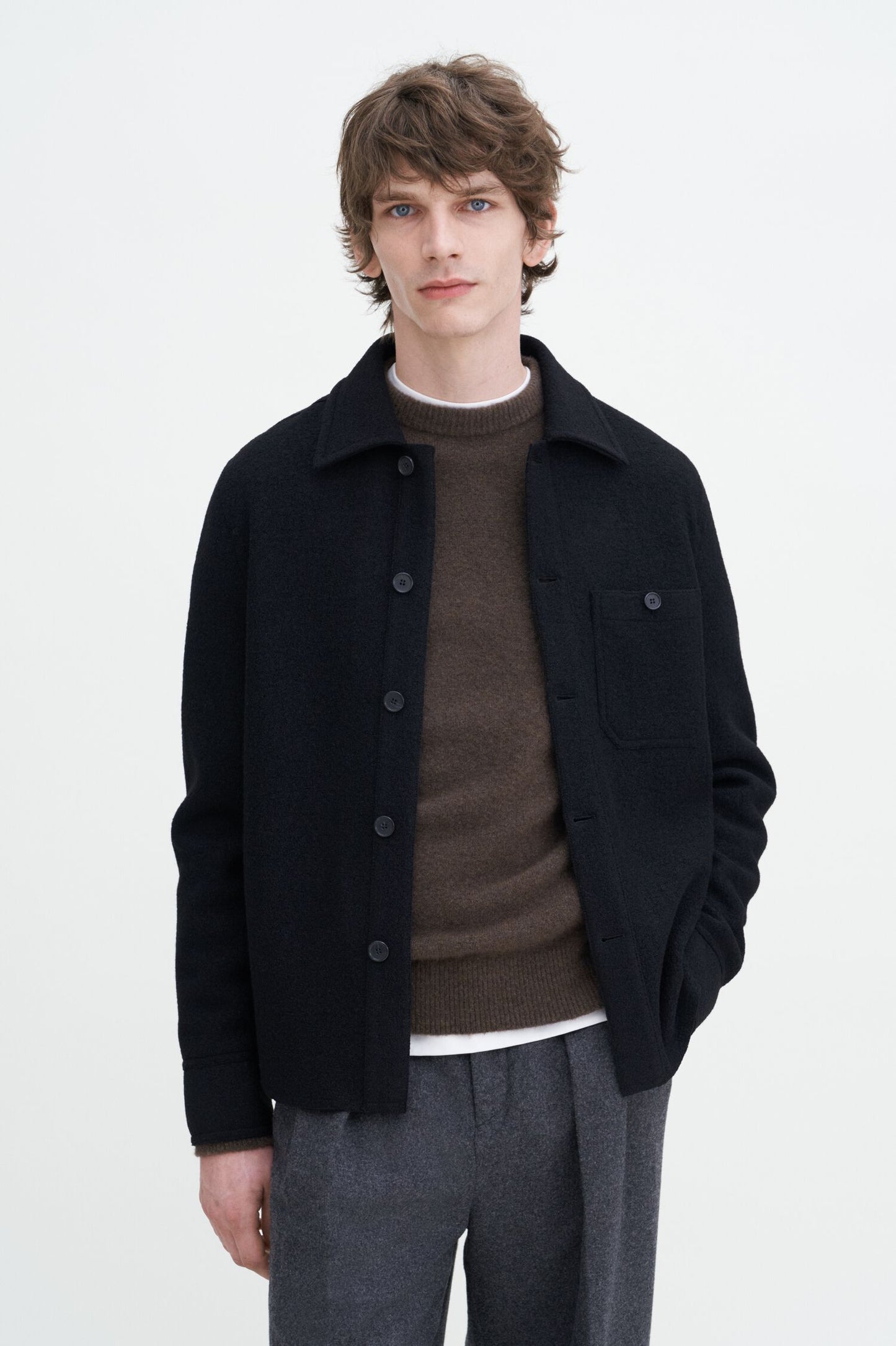 Filippa K Overshirt Boiled Wool