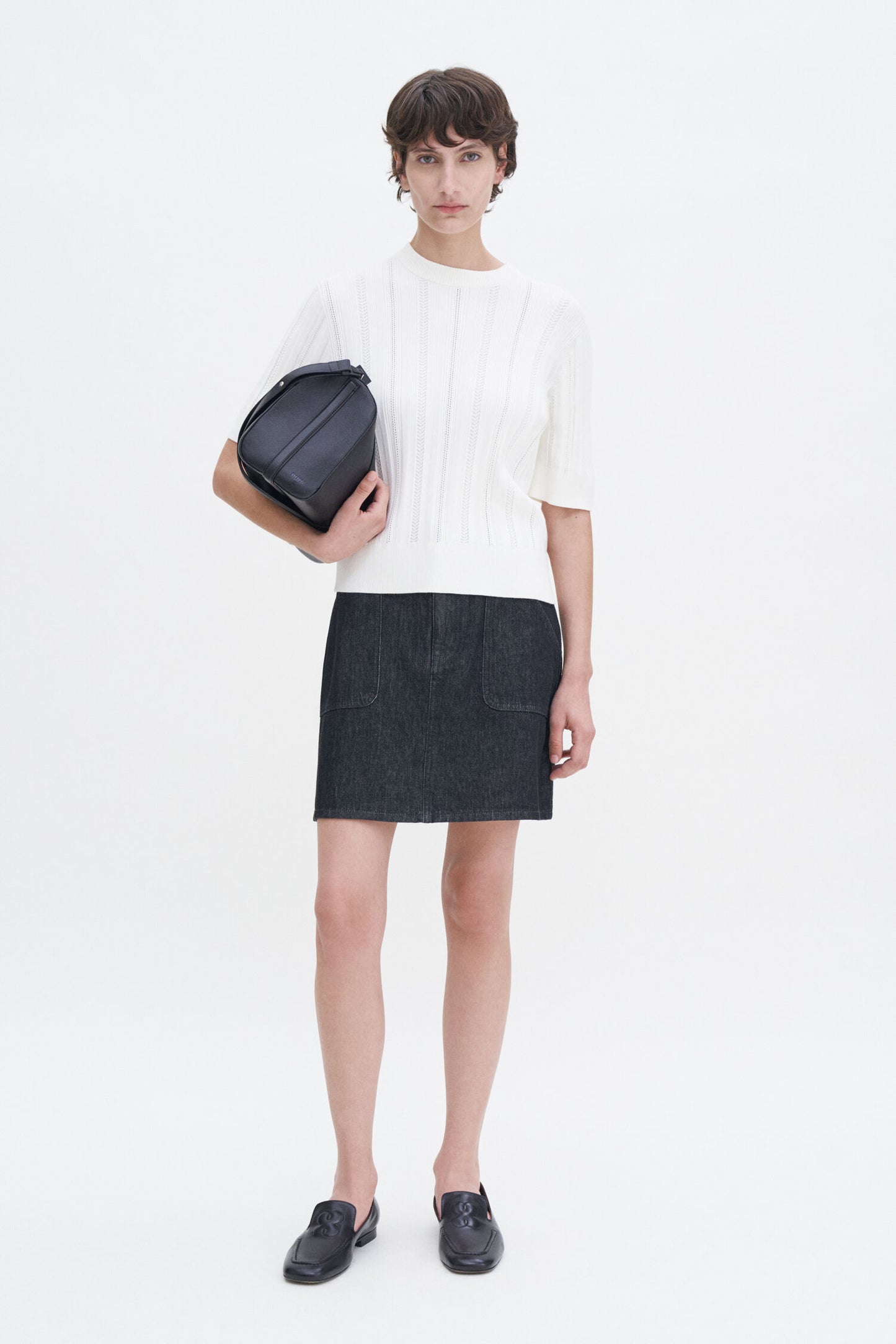 Filippa K T-shirt Braid Knit