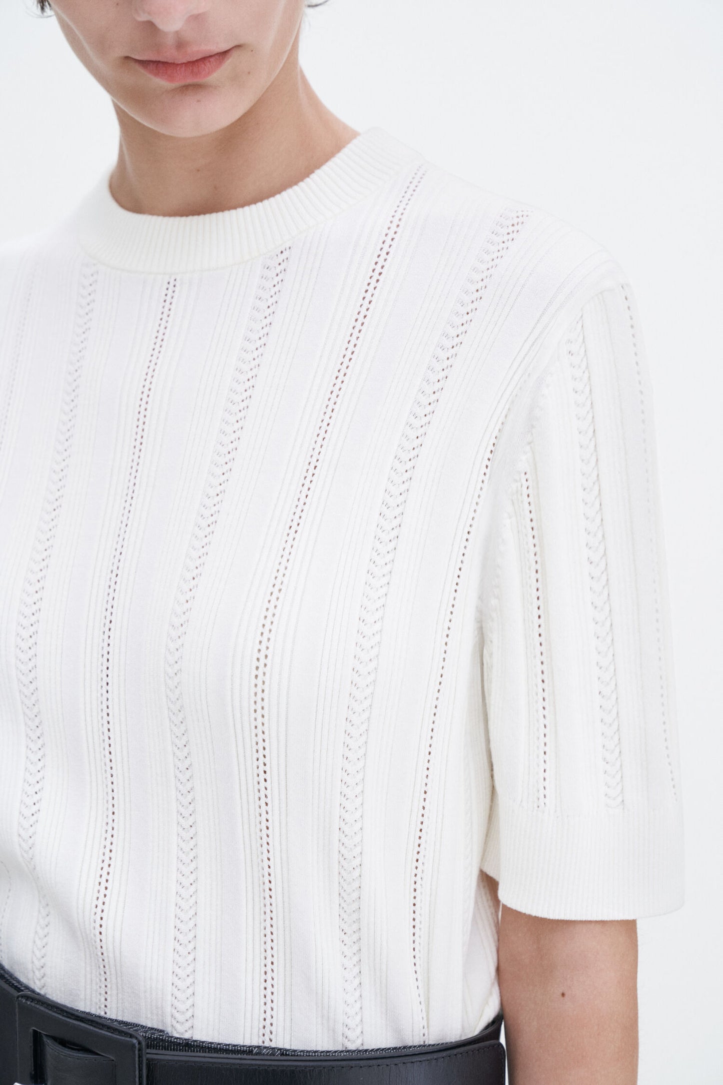 Filippa K T-shirt Braid Knit