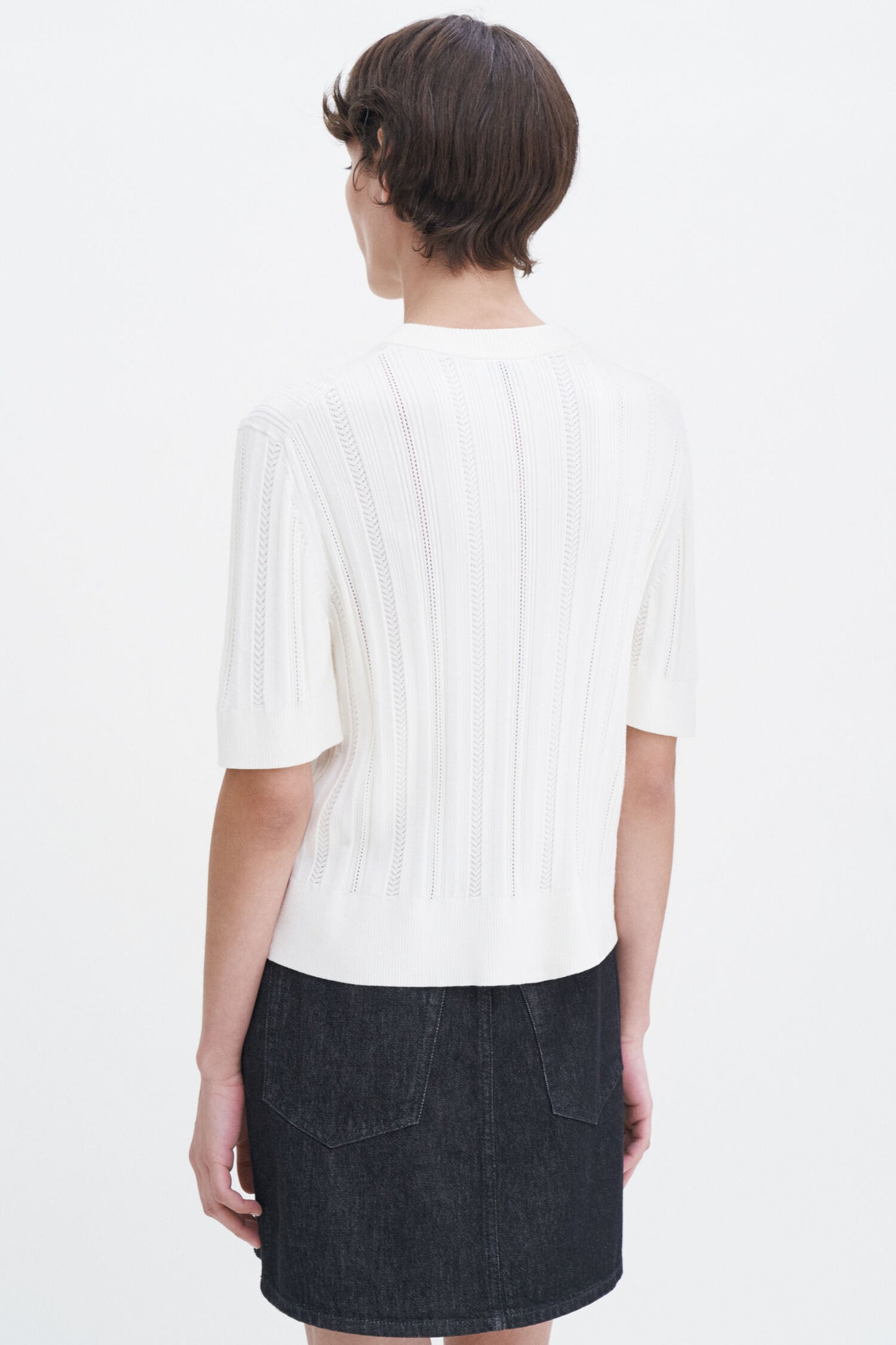 Filippa K T-shirt Braid Knit