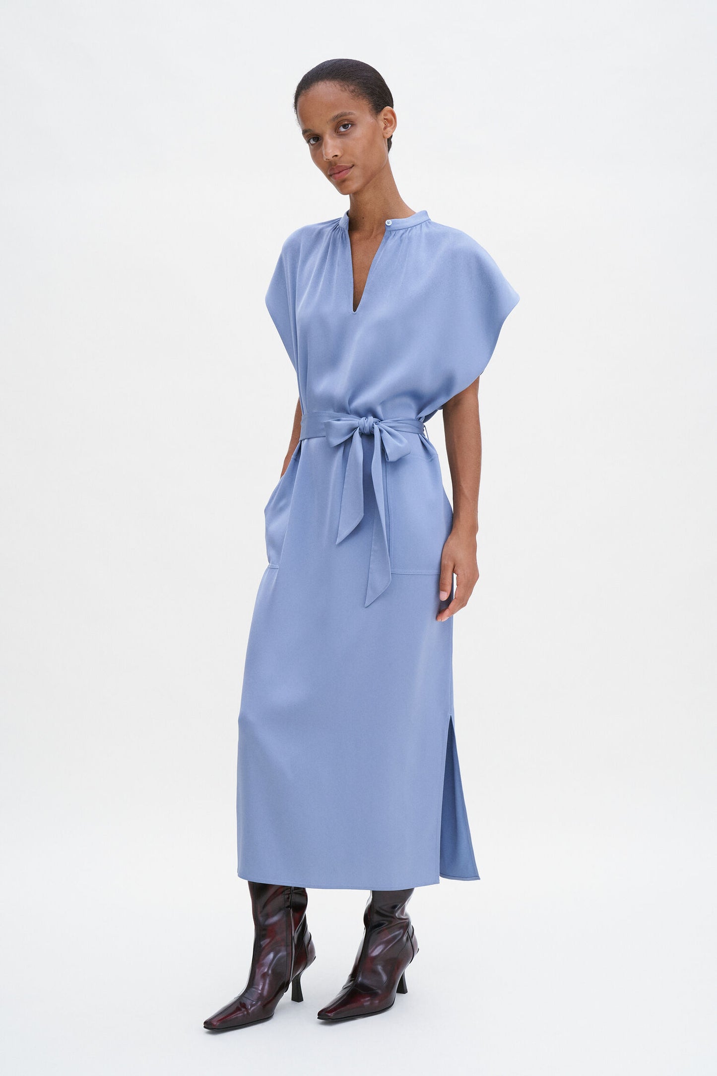 Filippa K Klänning Belted Stand Collar