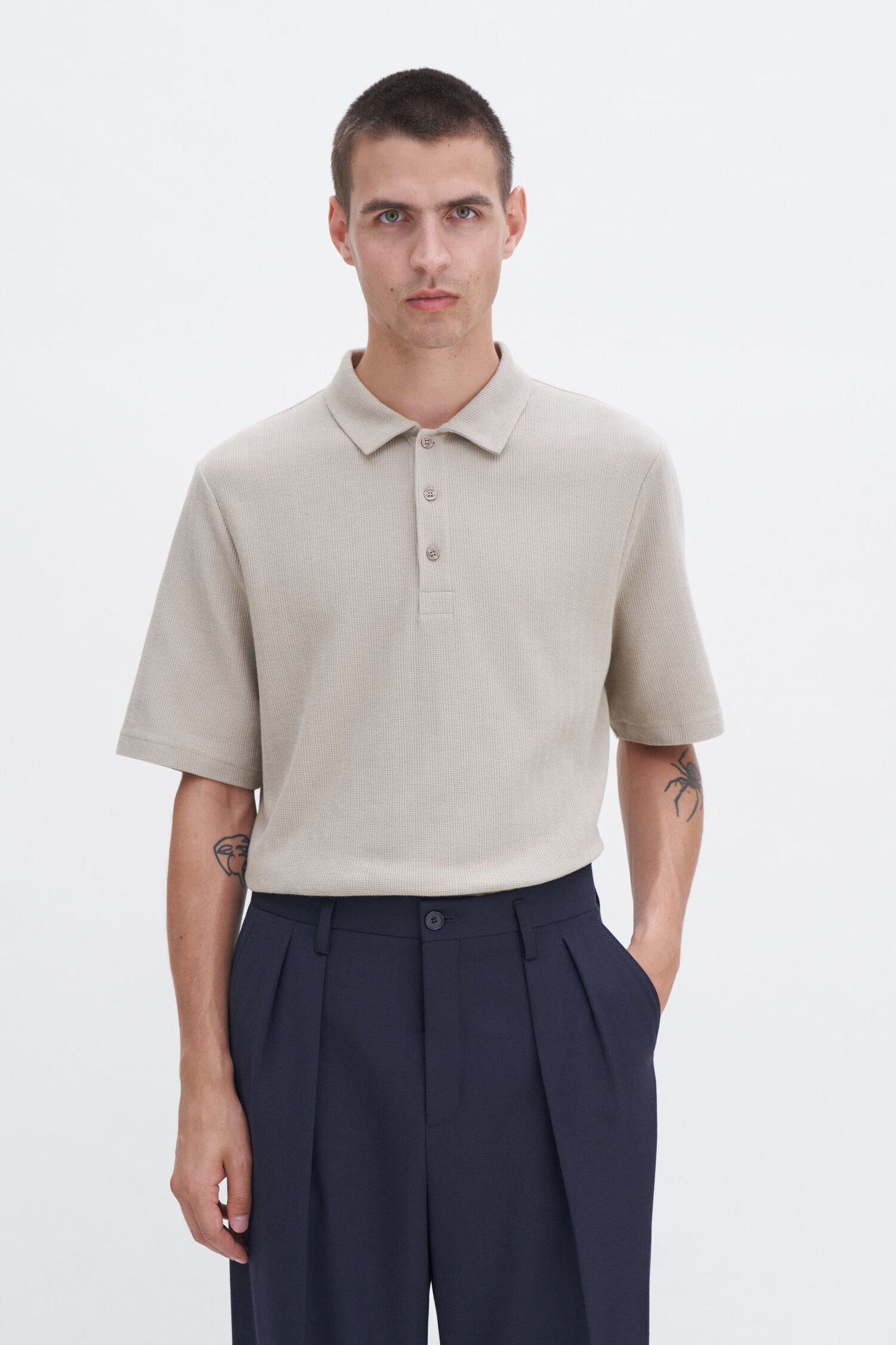 Filippa K Piké Cotton Jersey Polo