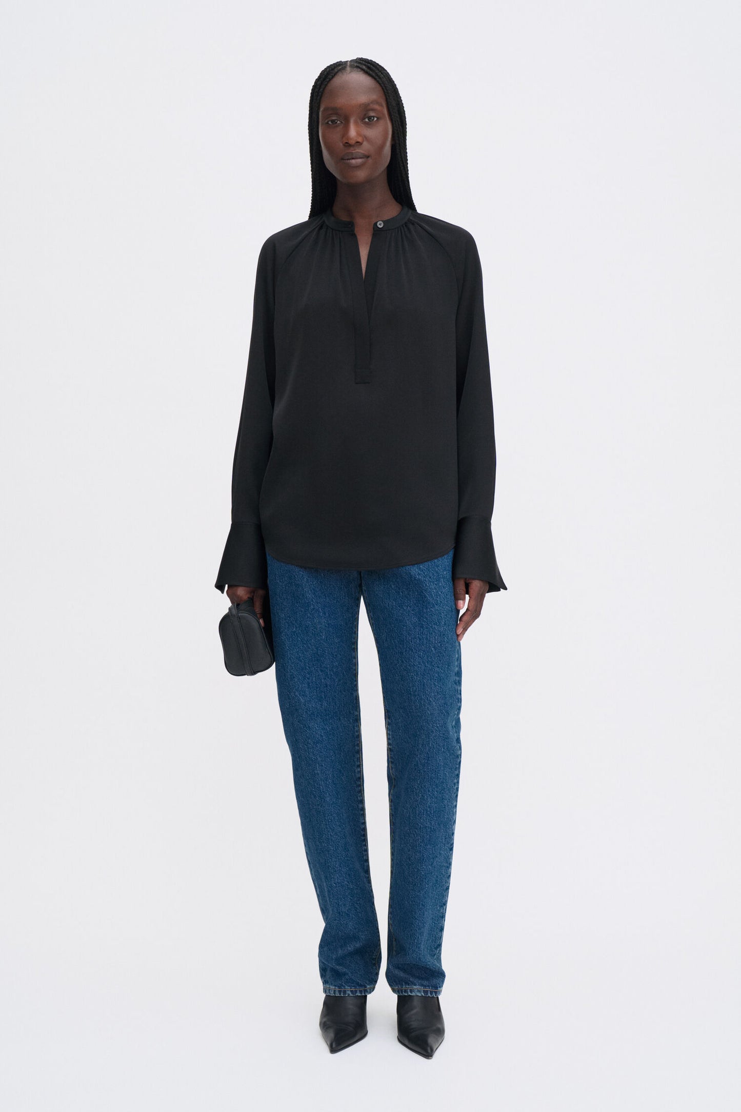 Filippa K Blus Gathered Raglan