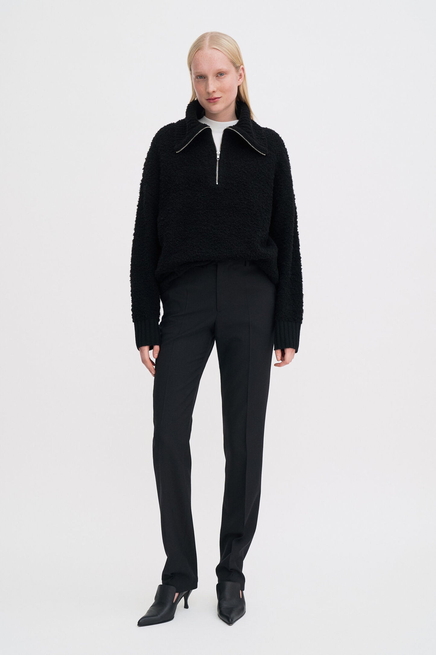 Filippa K Tröja Fluffy Half Zip